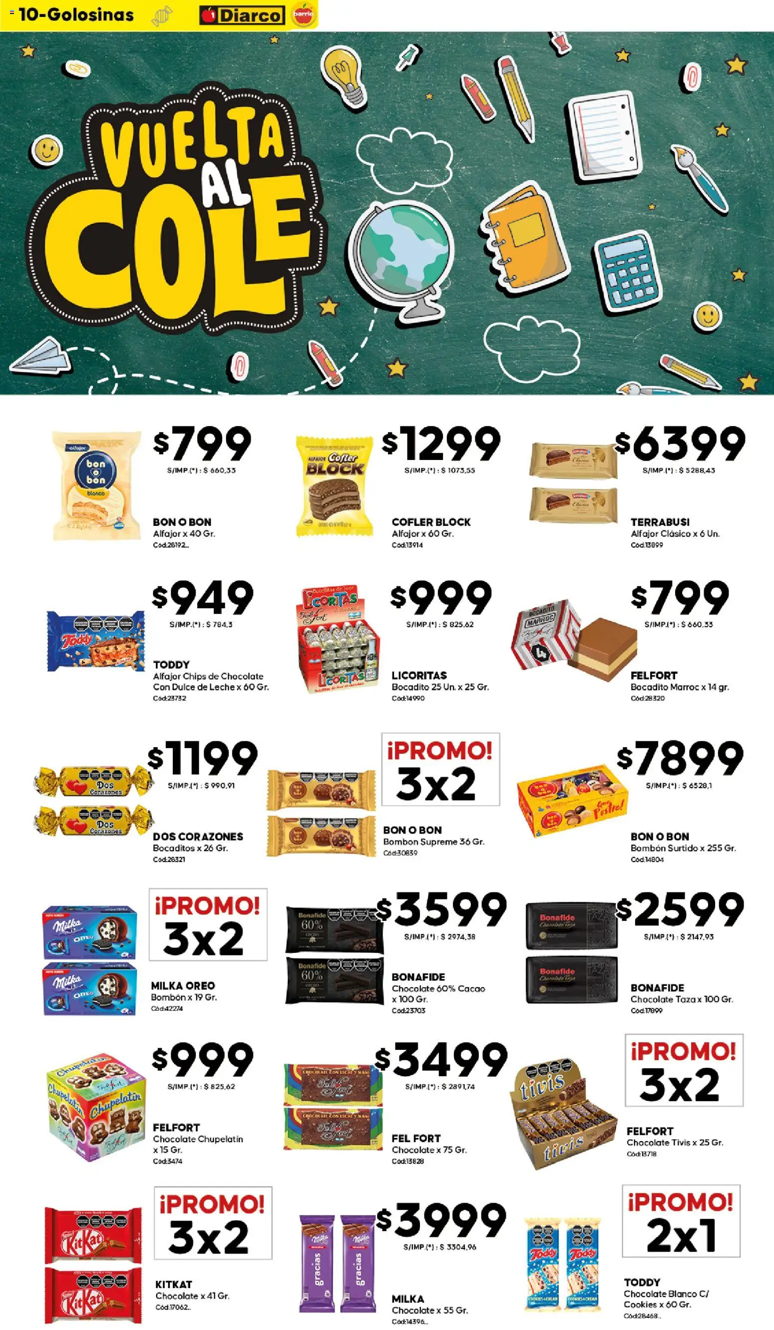 Diarco - OFERTAS DIARCO BARRIO │ válido desde el 09.03.2026 | Página: 10 | Productos: Taza, Dulce de leche, Leche, Alfajor