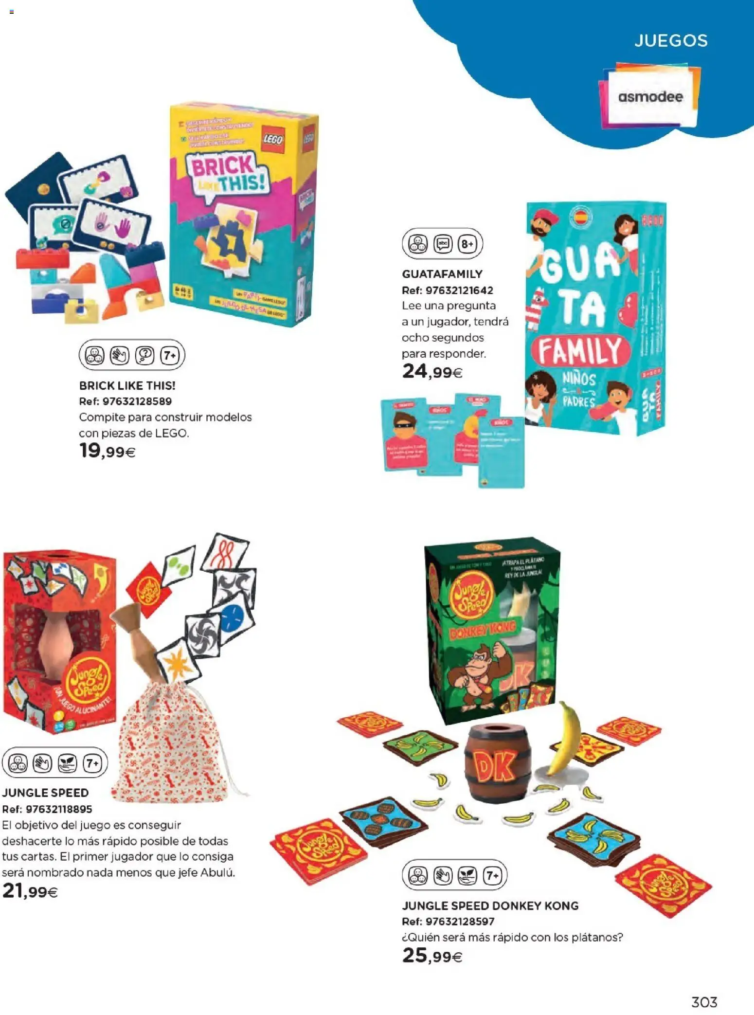 Nuevas ofertas de El Corte Inglés válidas en toda la República Mexicana desde el 27.10.2025. ¡Encuentra las mejores ofertas en El Corte Inglés catálogo Juguetes! | Página: 303 | Productos: Plátano, Plátanos, Juego