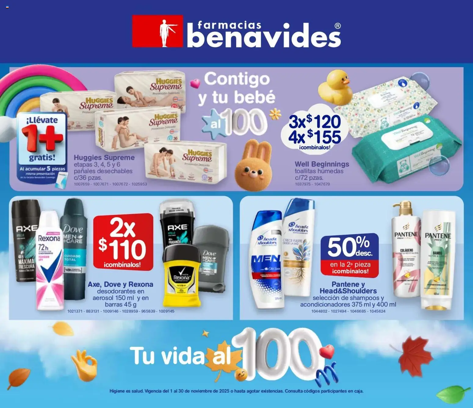 Nuevas ofertas de Farmacia Benavides válidas en toda la República Mexicana desde el 01.11.2025. ¡Encuentra las mejores ofertas en Farmacia Benavides catálogo! | Página: 24 | Productos: Toallitas húmedas, Pañales