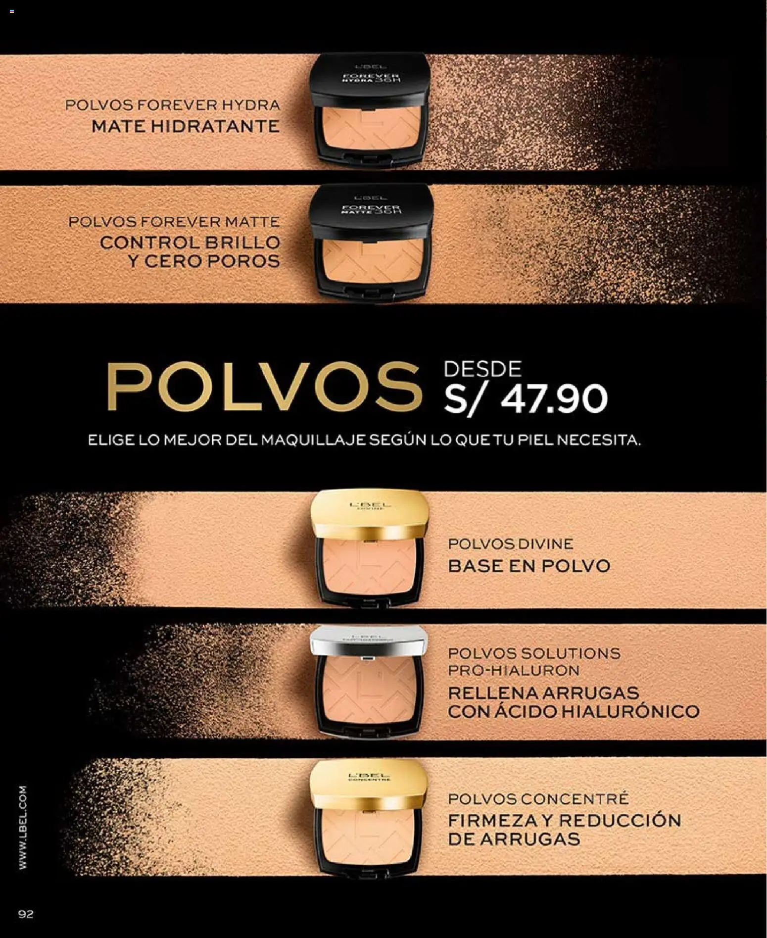 Catálogo L'Bel válido desde 04.04.2026 | Página: 92 | Productos: Maquillaje, Polvo