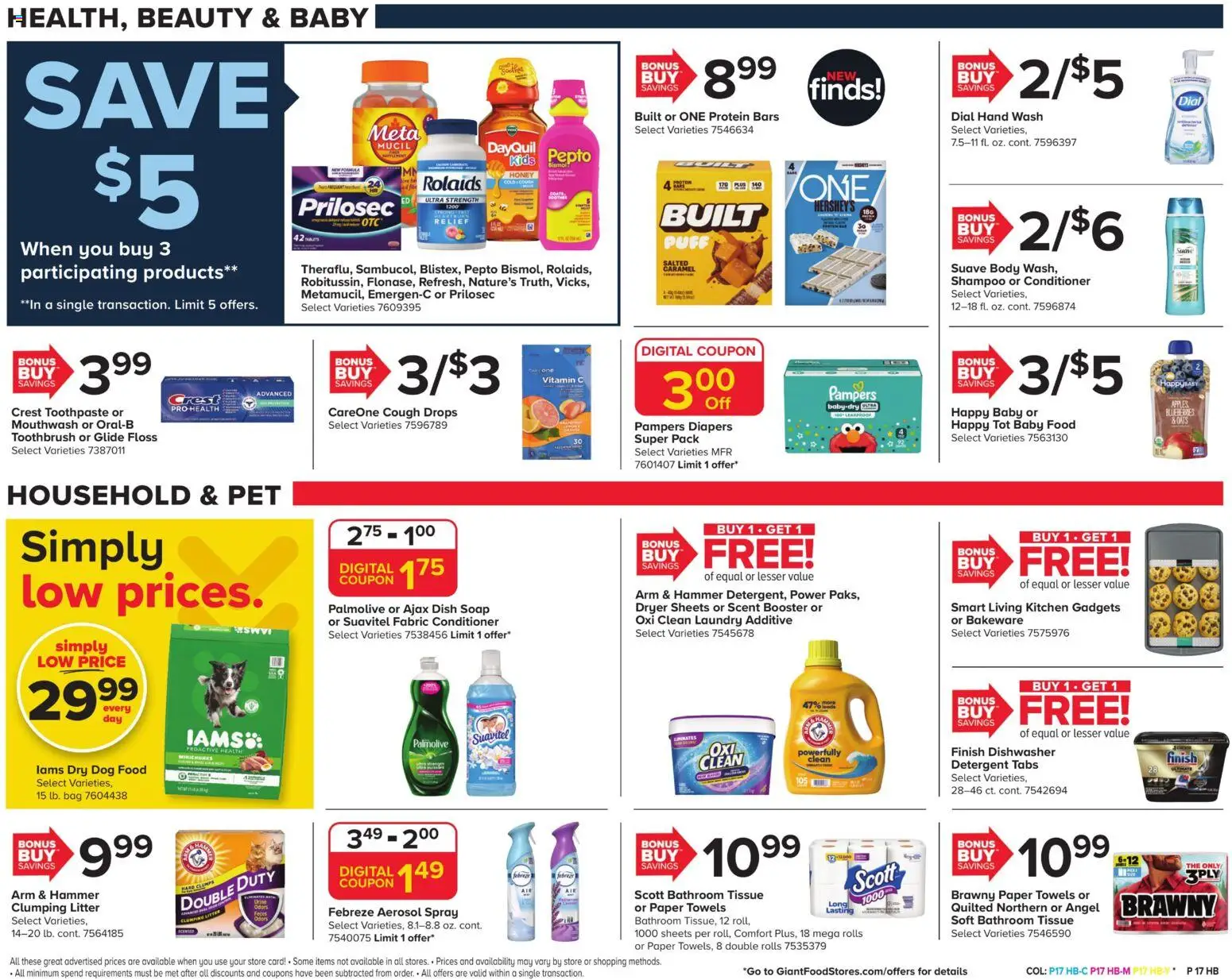 Giant Weekly Ad - valid from 30.01.2026 | Page: 20 | Products: Shampoo, Toothpaste, Bag, Dishwasher