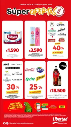 Vista previa  Hipermercado Libertad  - Super ofertas  válido desde el 08.04.2026
