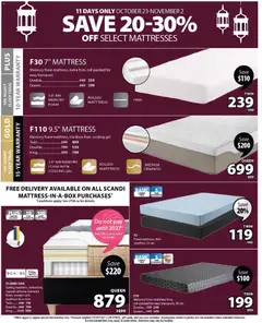 Preview of JYSK weekly flyer from shop JYSK valid from 23.10.2025 | Page: 9 | Products: Mattress