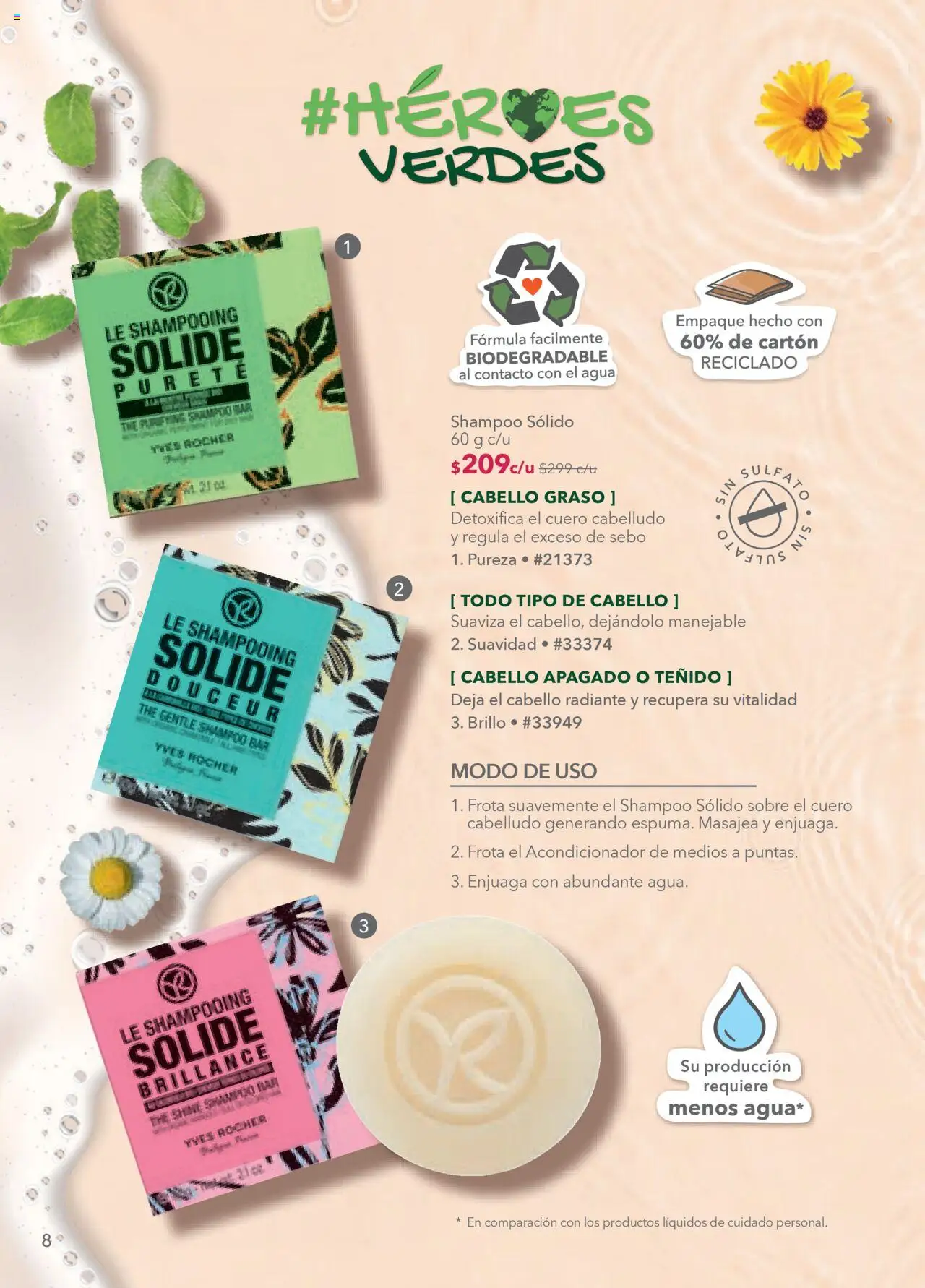 Nuevas ofertas de Yves Rocher válidas en toda la República Mexicana desde el 07.10.2025. ¡Encuentra las mejores ofertas en Yves Rocher - Campaña 14 2025! | Página: 8 | Productos: Agua, Brillo, Acondicionador, Sobre