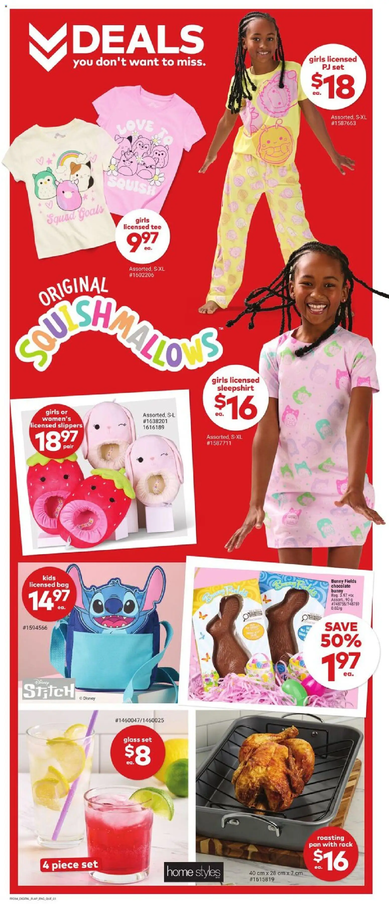 Giant Tiger flyer valid from 25.03.2026 | Page: 5 | Products: Slippers, Bag, Shoes, Chocolate