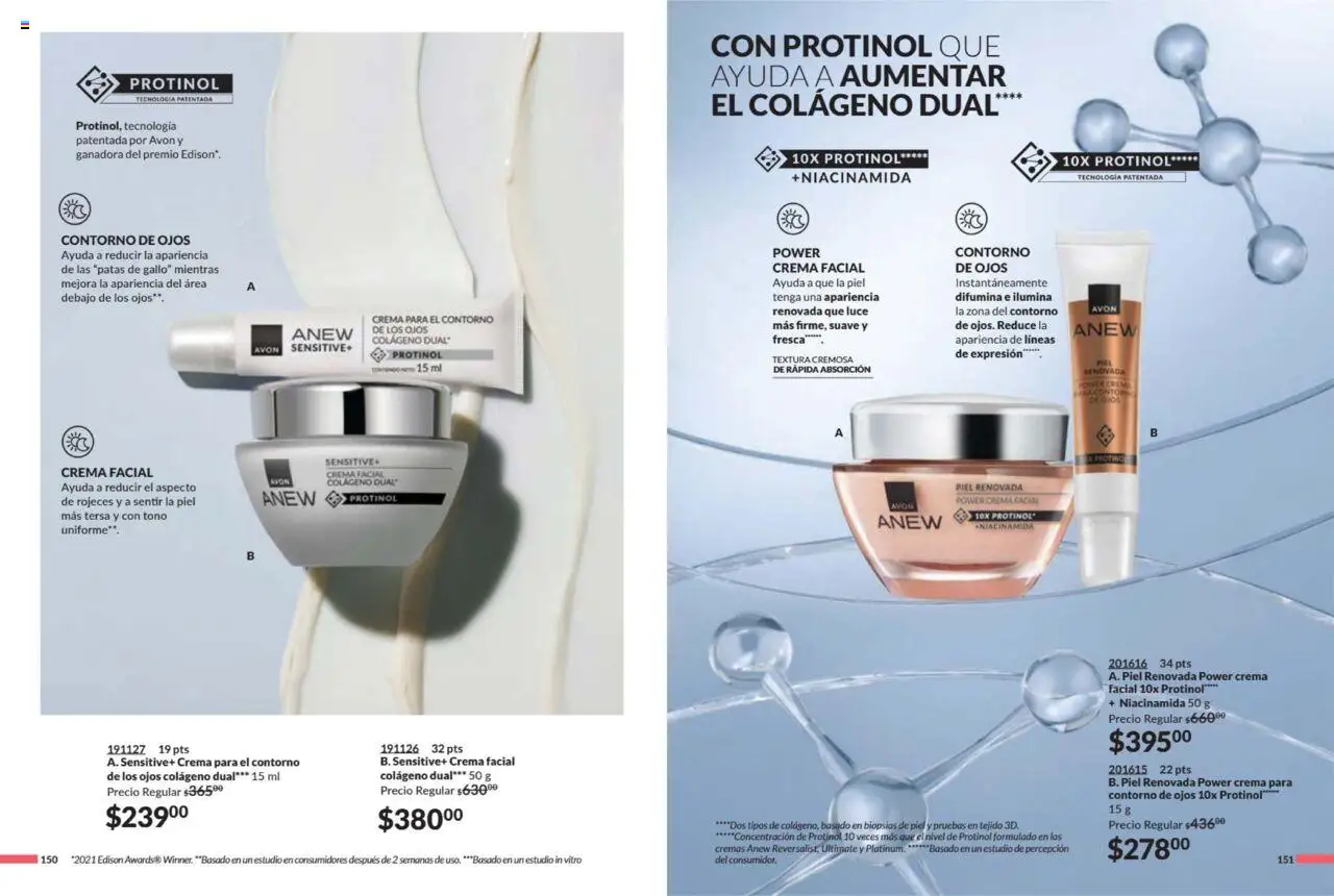 Nuevas ofertas de AVON válidas en toda la República Mexicana desde el 11.07.2025. ¡Encuentra las mejores ofertas en AVON campaña 11 2025! | Página: 77 | Productos: Contorno de ojos, Crema, Contorno