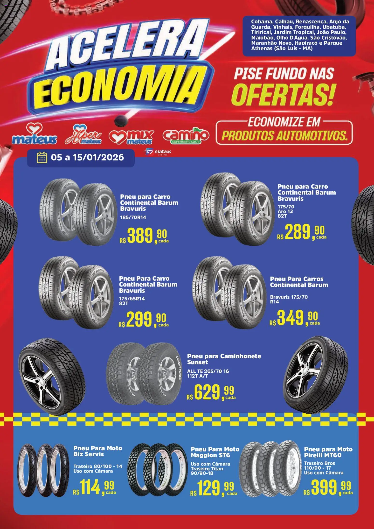 Mateus Folheto - válido de 05.01.2026 | Página: 1 | Produtos: Pneu, Pirelli