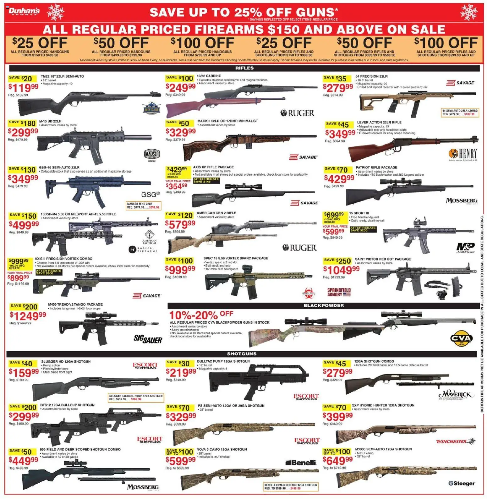 Dunham's Sports Black Friday - valid from 22.11.2025 | Page: 5 | Products: Pump, Shotgun, Receiver, Rifle