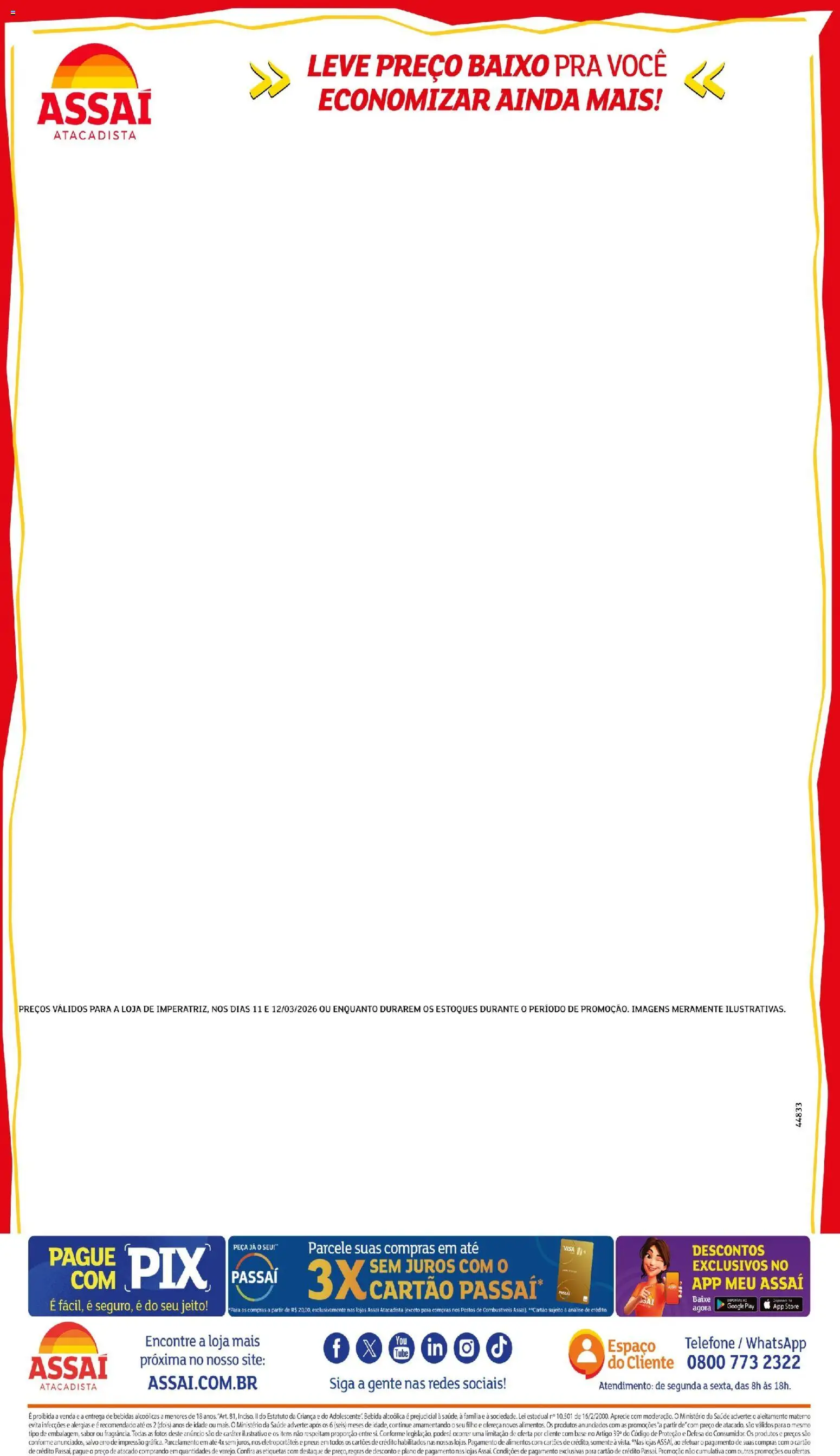 Assaí Atacadista Folheto - válido de 11.03.2026 | Página: 2 | Produtos: Pneus, Base, Bebida, Telefone