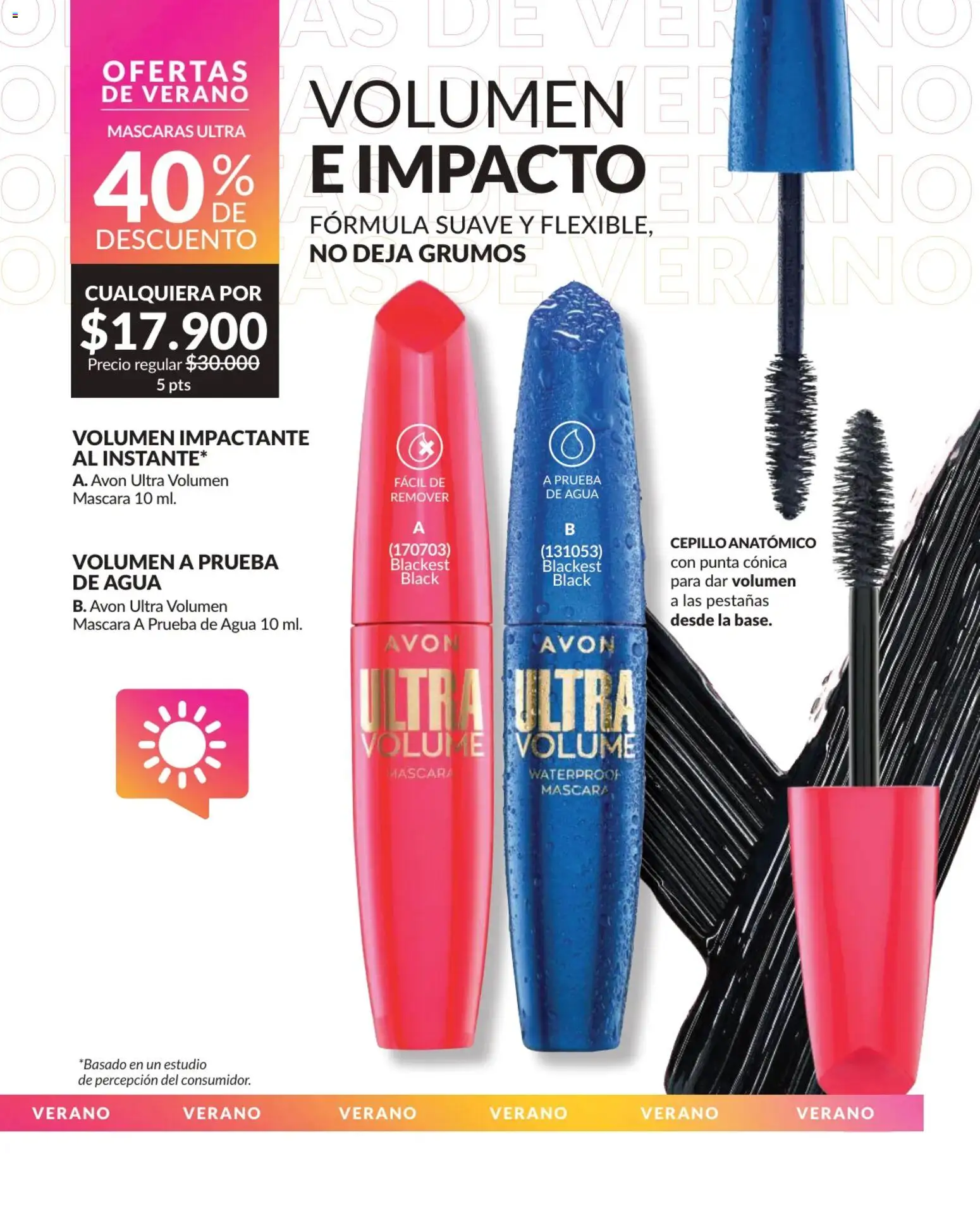 Avon revista - valida desde el 02.01.2026 | Página: 42 | Productos: Agua, Cepillo, Máscara