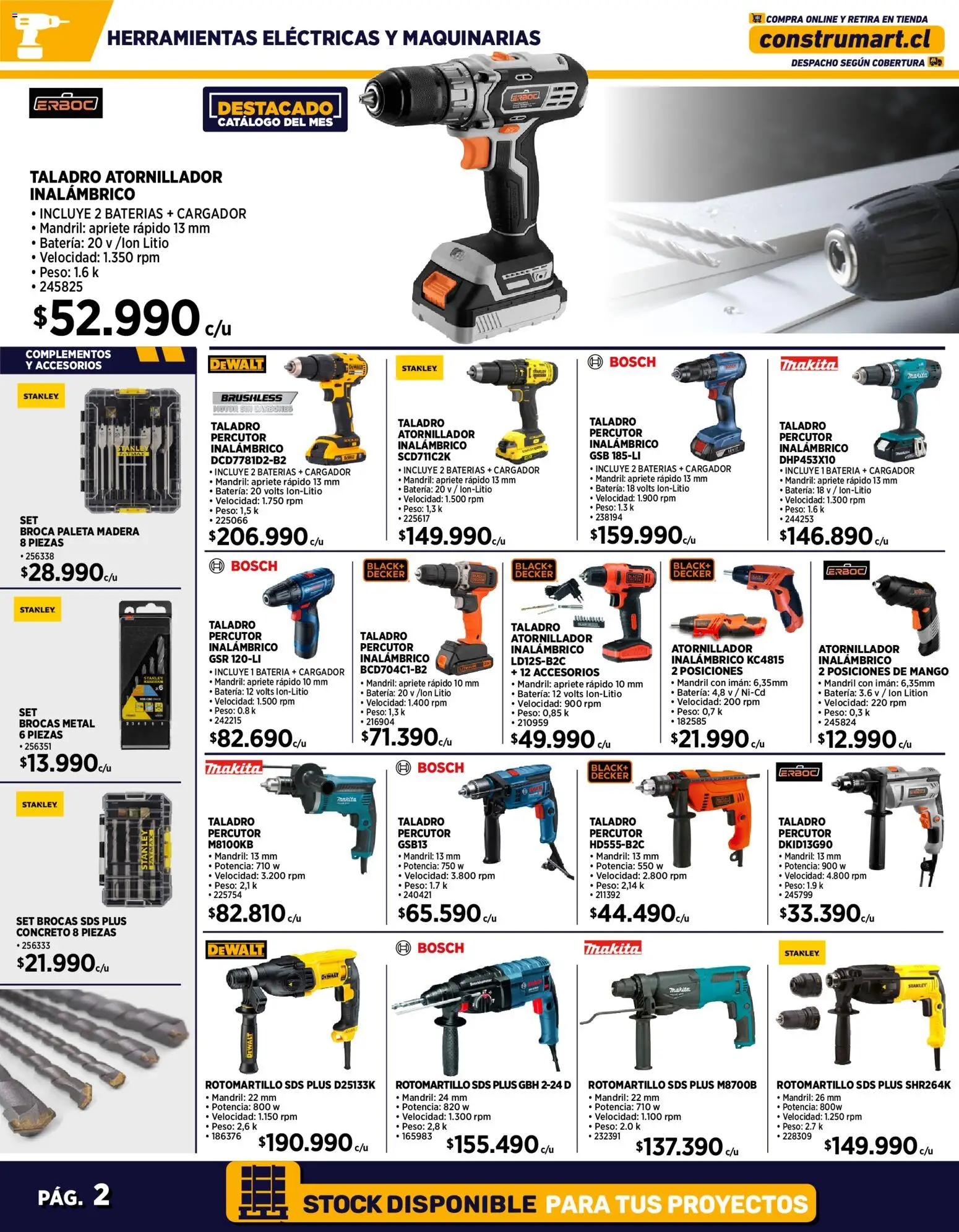 Construmart Ofertas │ válido desde el 01.12.2025 | Página: 2 | Productos: Imán, Mango, Taladro, Cargador