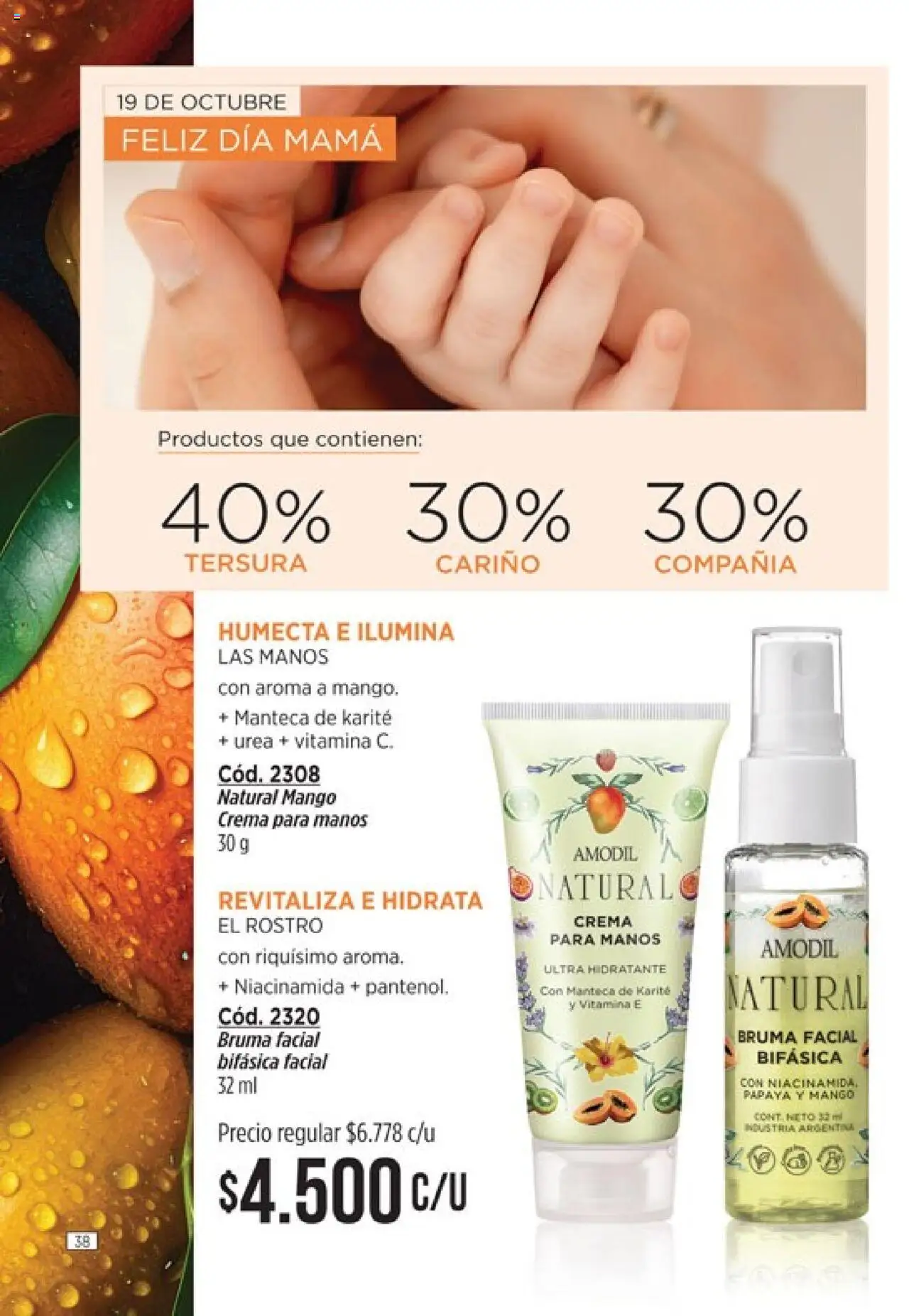 Catálogo Amodil Campaña 14 │ válido desde el 19.08.2025 | Página: 38 | Productos: Bruma, Mango, Manteca, Crema