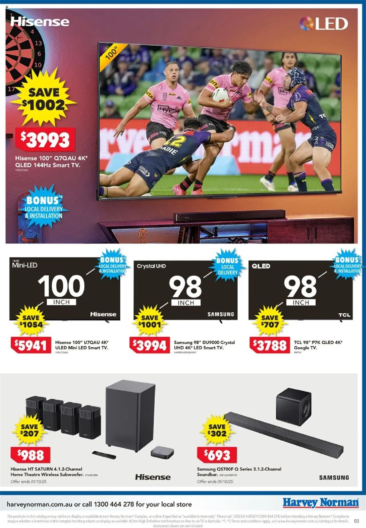 Harvey Norman catalogue - valid from 25.09.2025 | Page: 3 | Products: Tv
