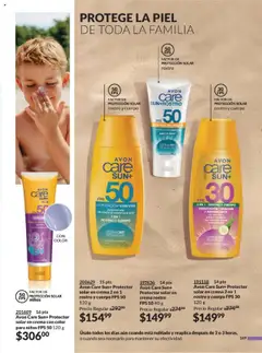 Nuevas ofertas de AVON válidas en toda la República Mexicana desde el 13.09.2025. ¡Encuentra las mejores ofertas en Avon Care Sun+ Protector solar en crema con color para niños FPS 50 120 g, Sunscreen cream with color for kids FPS 50 120 g! | Página: 177