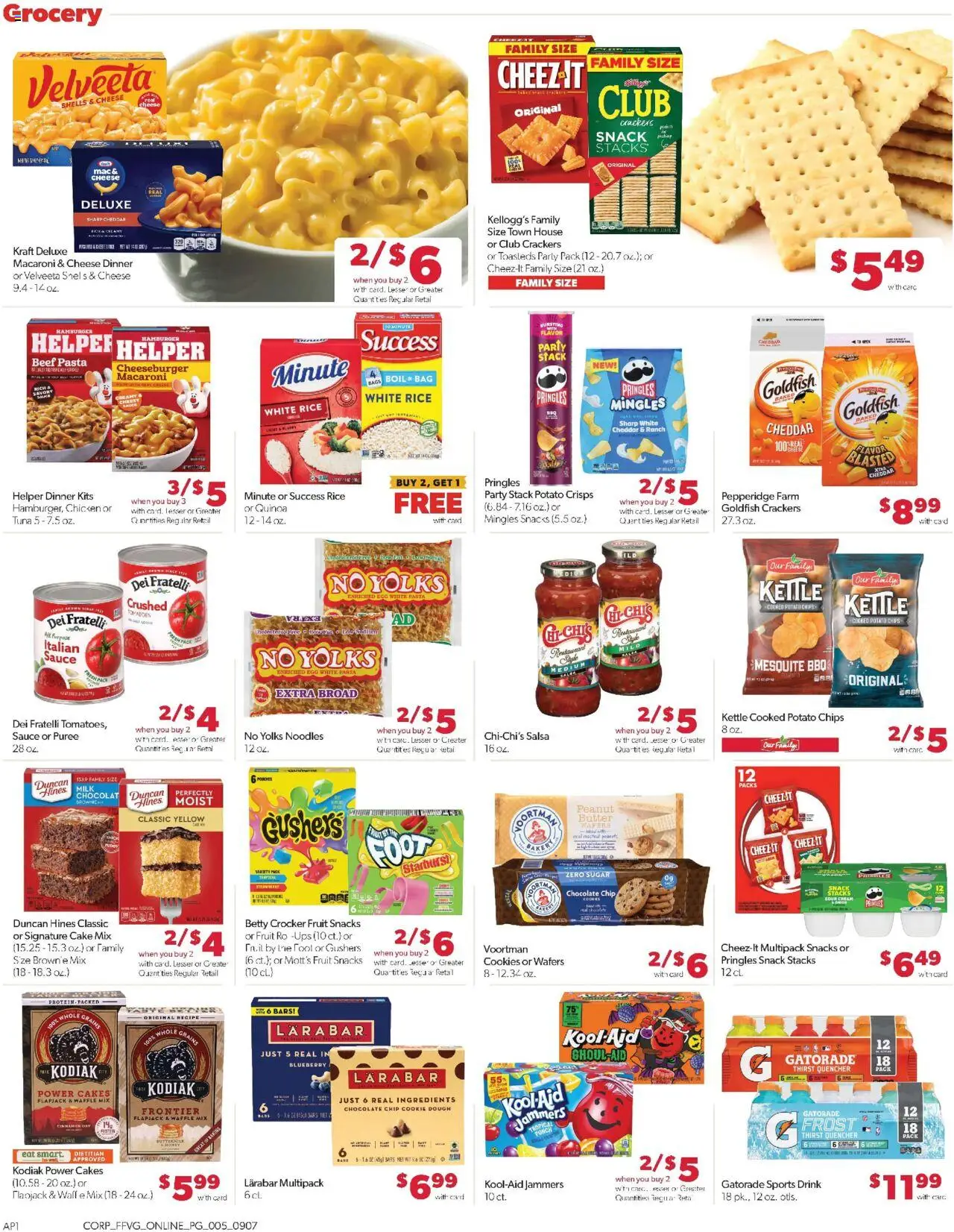 Family Fare Weekly Ad - valid from 07.09.2025 | Page: 9 | Products: Cheese, Chocolate, Rice, Beef