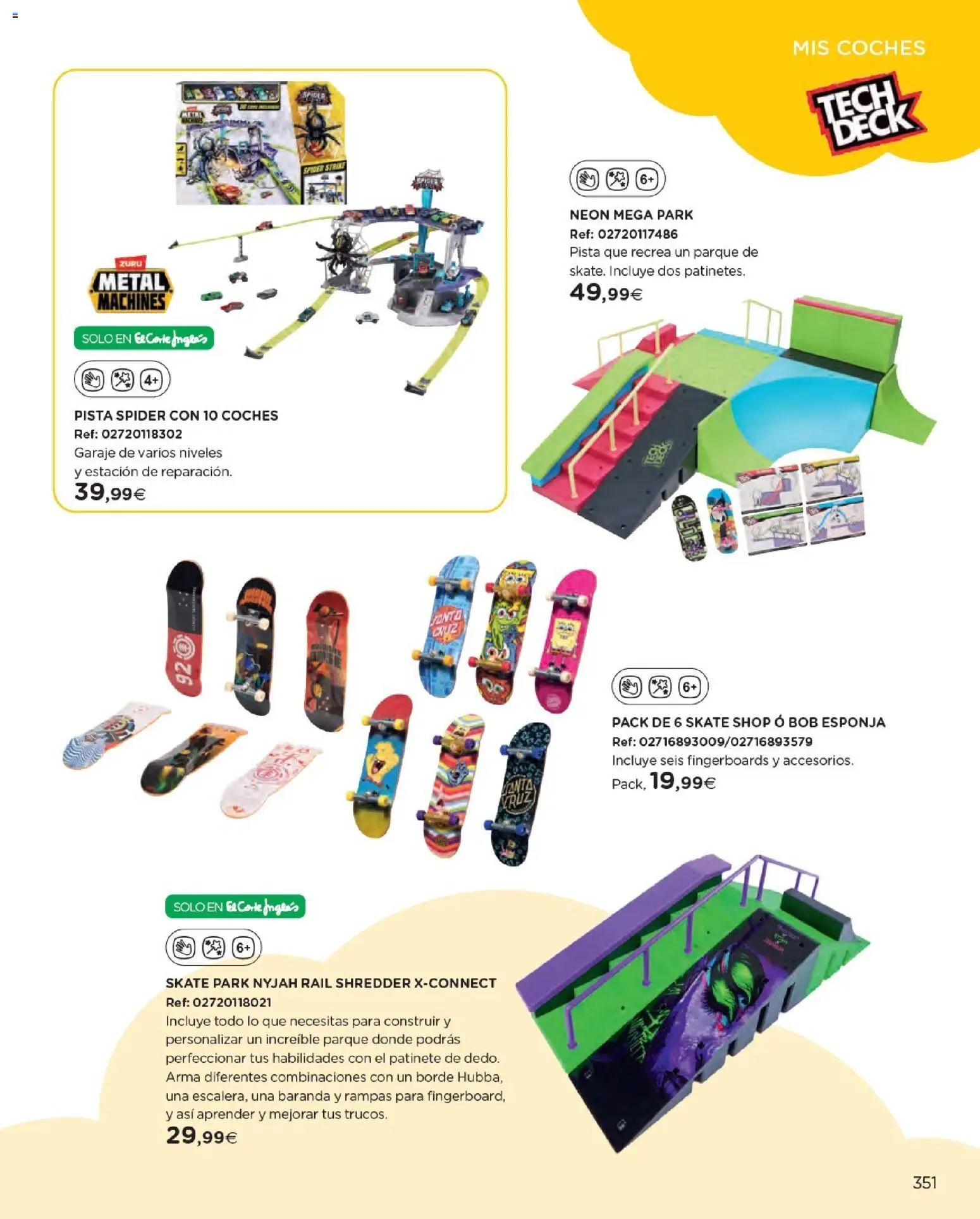 Nuevas ofertas de El Corte Inglés válidas en toda la República Mexicana desde el 27.10.2025. ¡Encuentra las mejores ofertas en El Corte Inglés catálogo Juguetes! | Página: 351 | Productos: Esponja