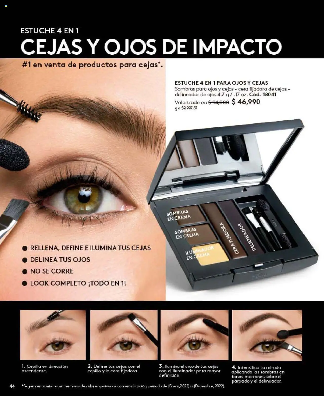 Ésika revista - valida desde el 24.09.2025 | Página: 44 | Productos: Estuche, Sobre, Cepillo, Delineador