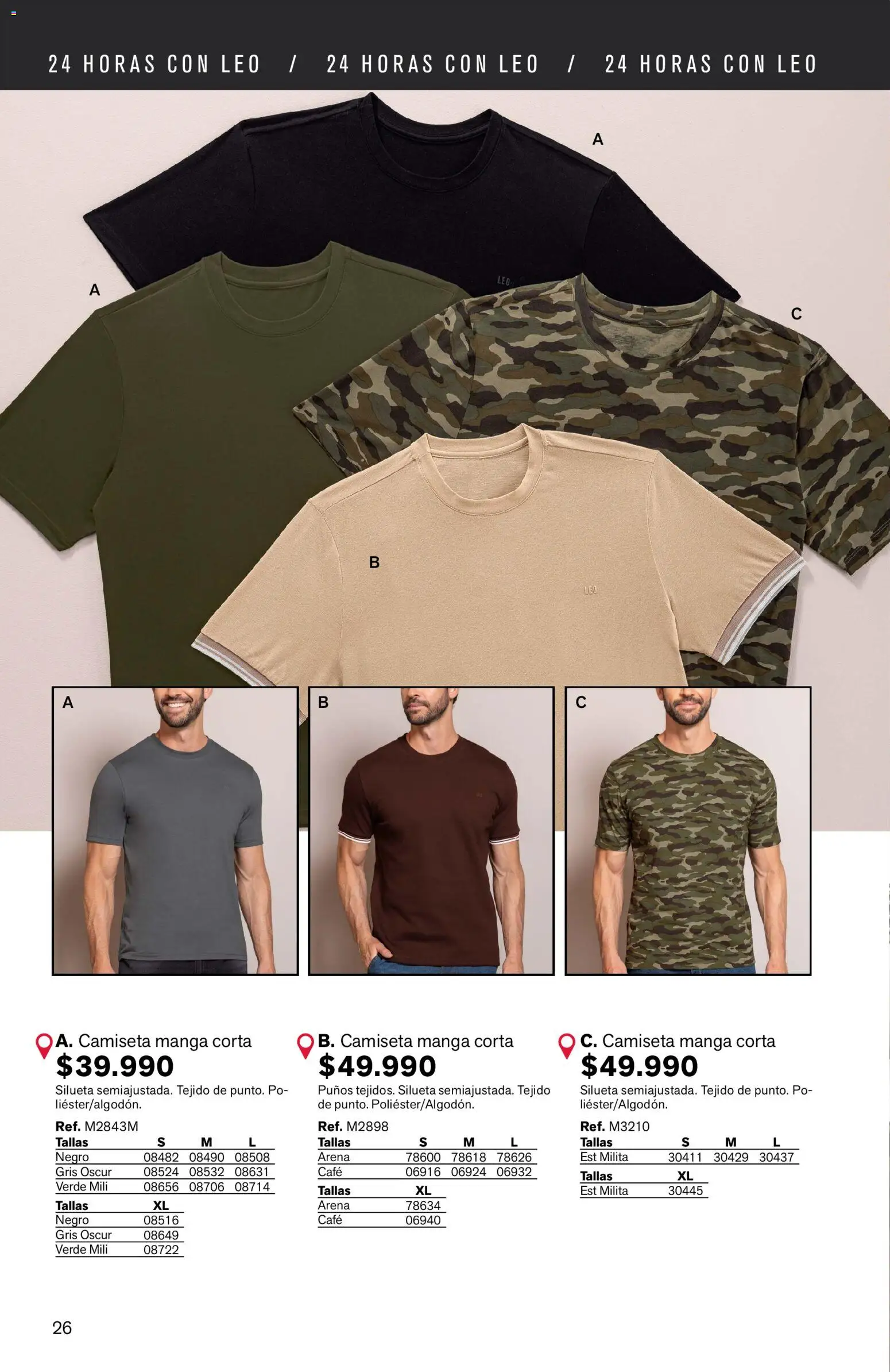 Leonisa revista - valida desde el 16.03.2026 | Página: 26 | Productos: Camiseta, Café