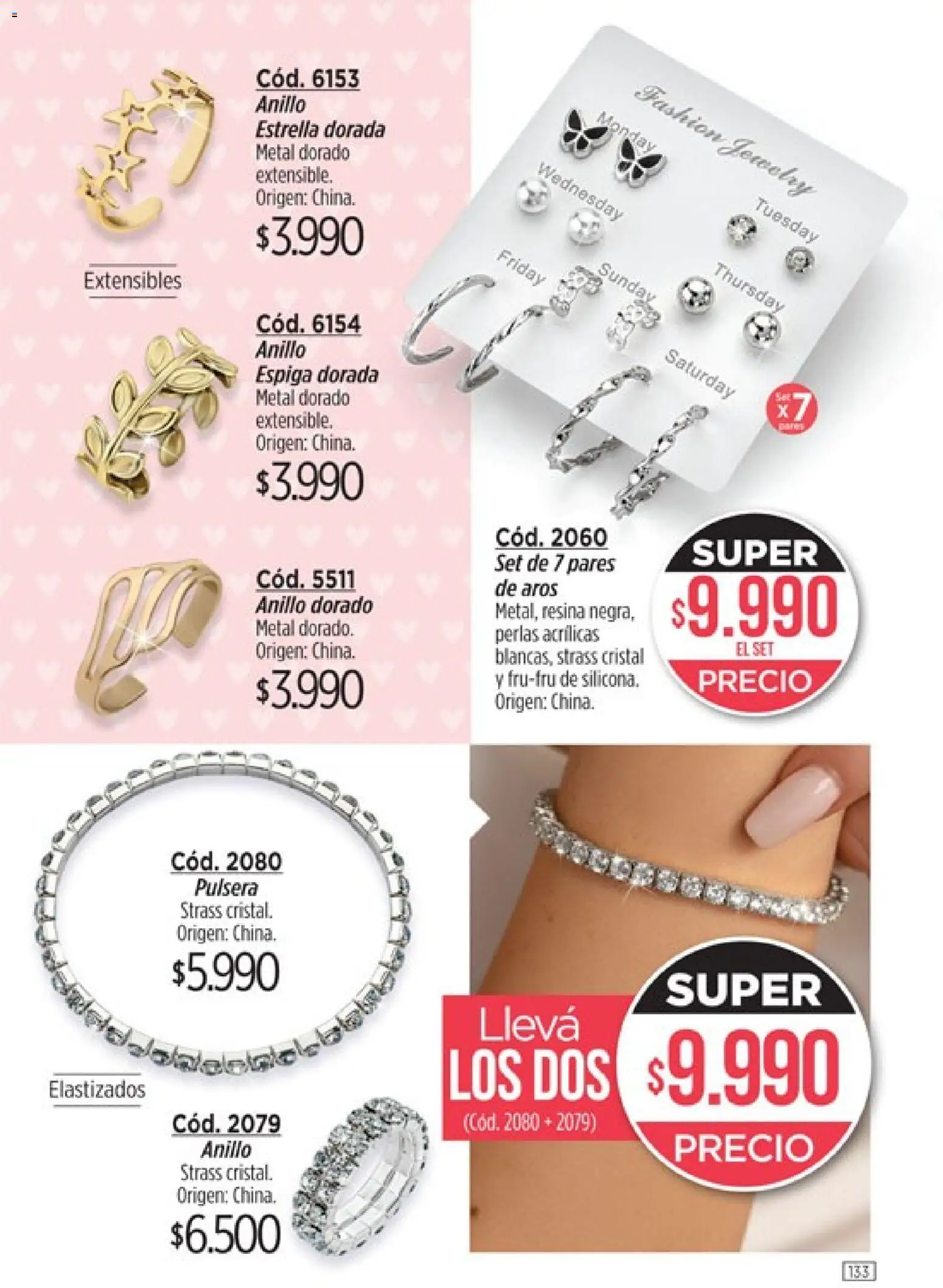 Catálogo Amodil Campaña 2 │ válido desde el 01.02.2026 | Página: 133 | Productos: Pulsera, Aros, Anillo