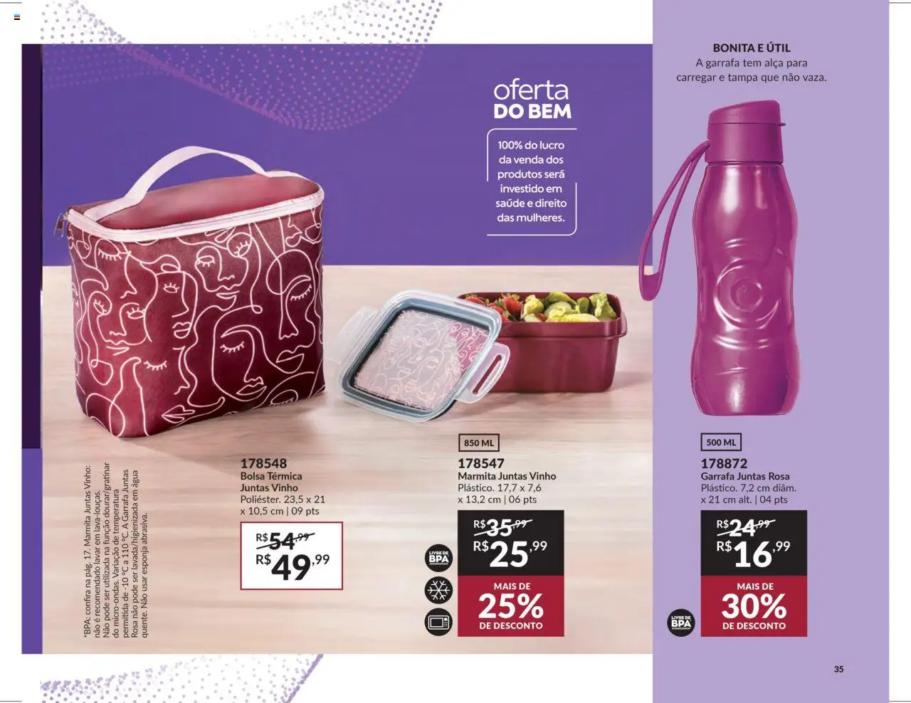 Avon Folheto - válido de 07.10.2025 | Página: 35 | Produtos: Esponja, Vinho, Bolsa