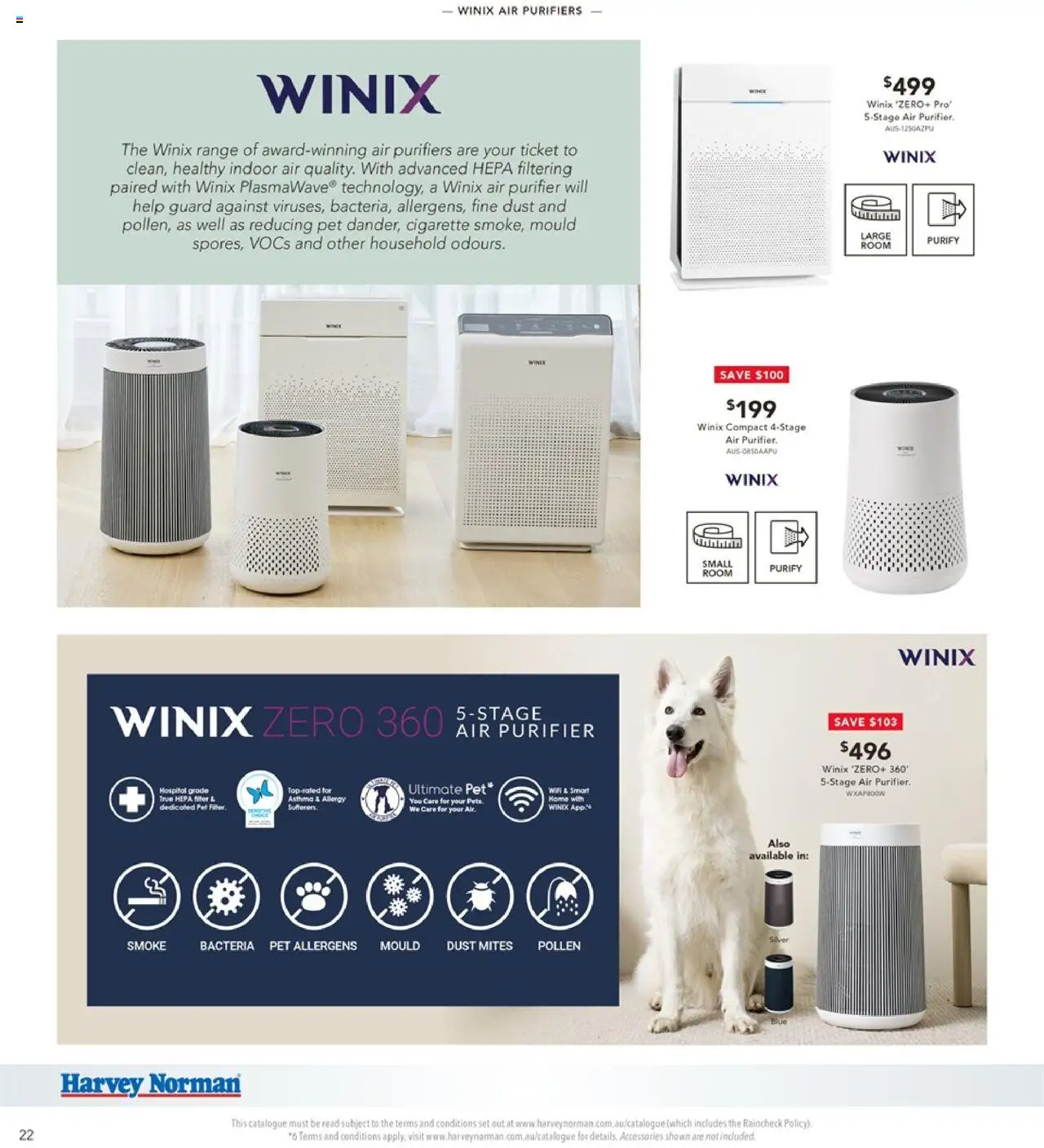 Harvey Norman catalogue - valid from 09.09.2025 | Page: 22 | Products: Household, Accessories, Air purifier, Allergy