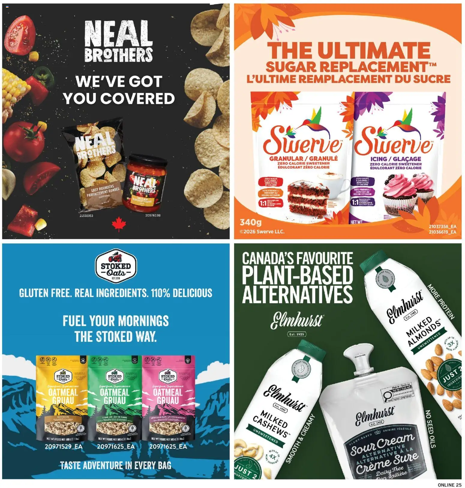 Fortinos flyer valid from 09.04.2026 | Page: 25 | Products: Sour cream, Cream, Bag