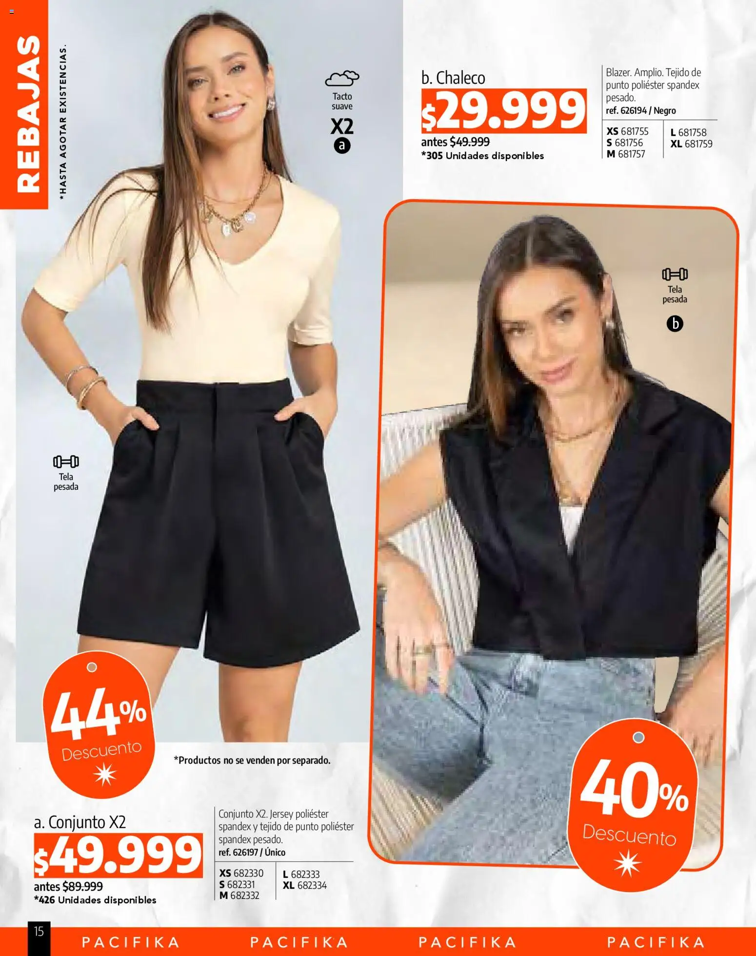 Pacifika revista - valida desde el 01.04.2026 | Página: 246 | Productos: Conjunto, Chaleco