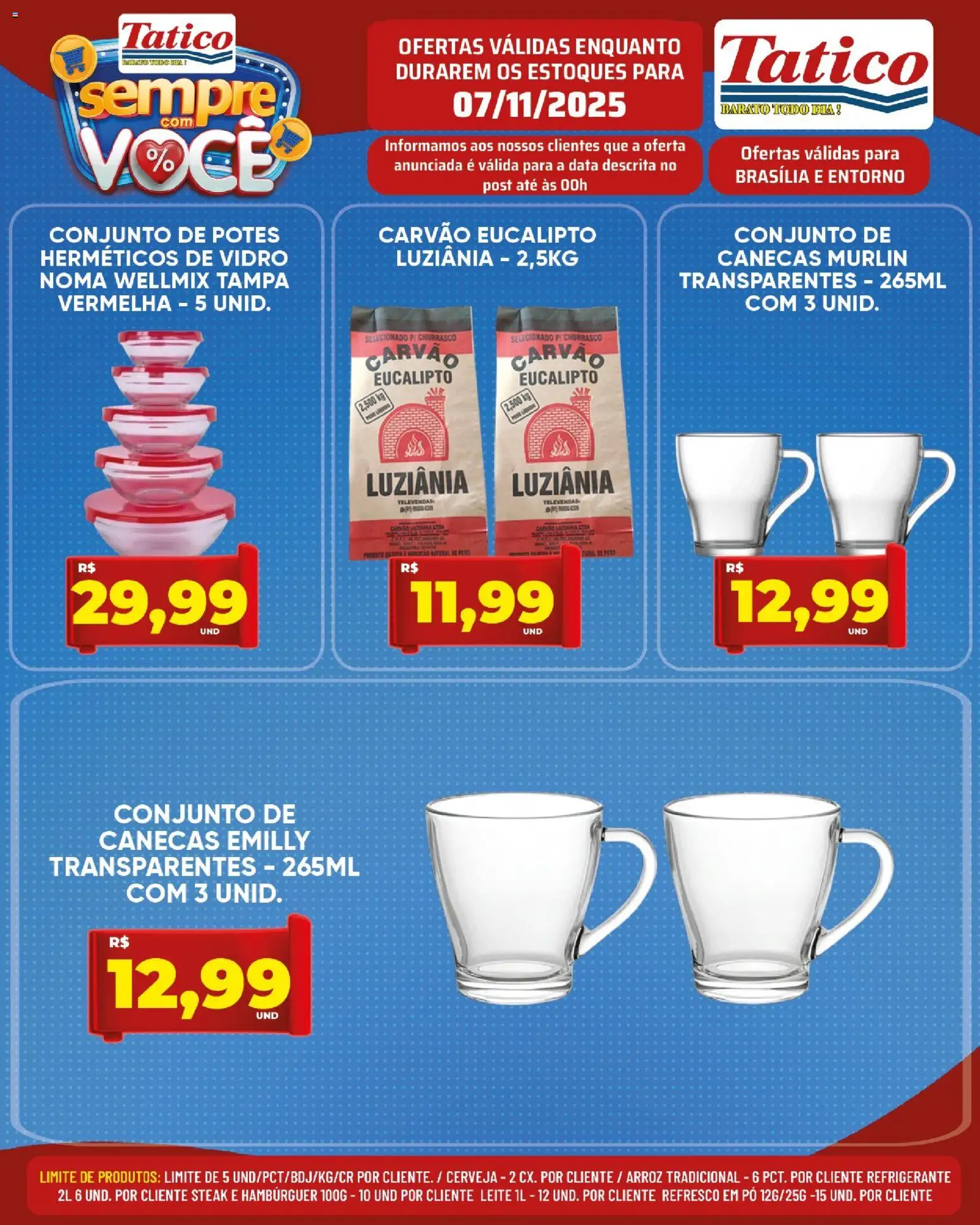 Tatico Folheto - válido de 07.11.2025 | Página: 16 | Produtos: Refresco, Arroz, Hambúrguer, Potes