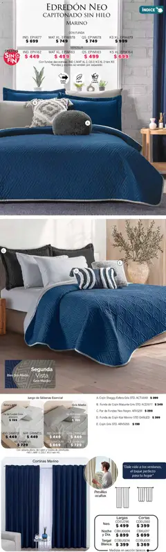 Vista previa de Colchas Concord Buen Fin, nuevo folleto de la tienda, válido en México a partir del 01.11.2025 | Página: 11 | Productos: Juego, Funda, Almohada, Cortinas