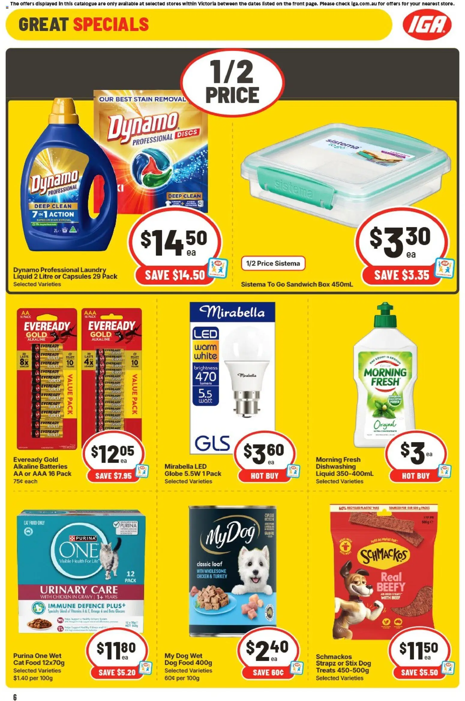 IGA catalogue - valid from 04.02.2026 | Page: 12 | Products: Chicken, Melon, Beef, Laundry