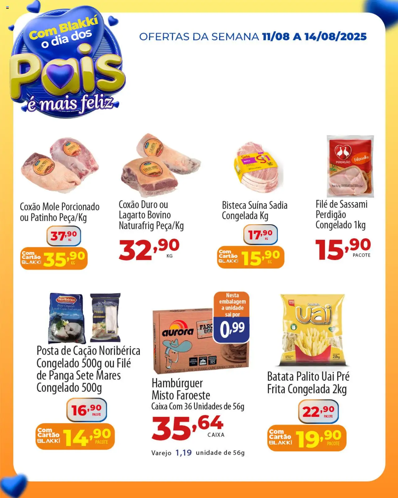 Akki Atacadista Folheto - válido de 11.08.2025 | Página: 2 | Produtos: Caixa, Carne, Hambúrguer, Batata