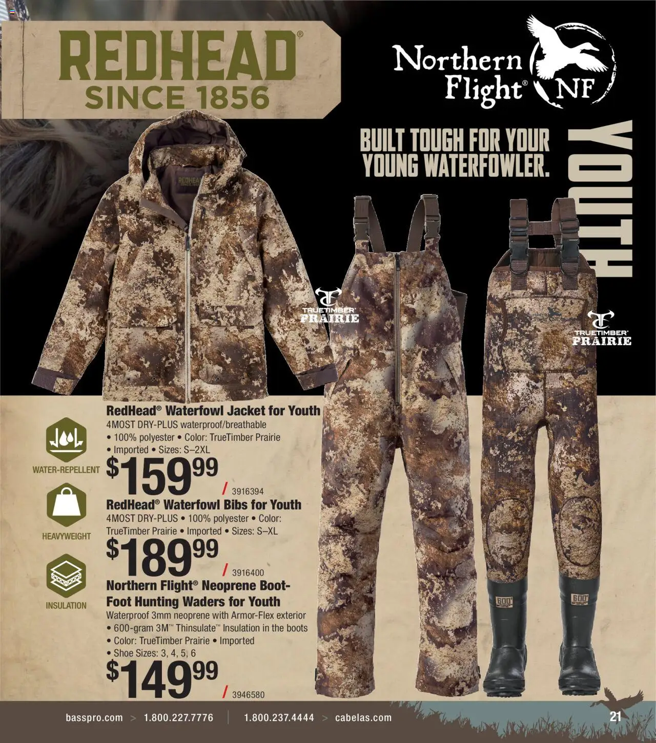 Cabela's Waterfowl 25 - valid from 01.10.2025 | Page: 21 | Products: Jacket, Boots, Waterfowl