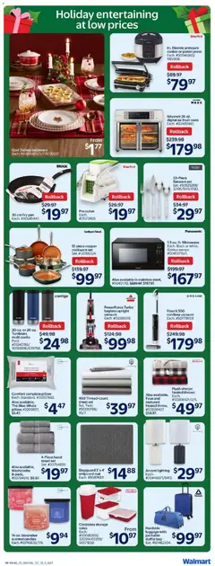 Preview of Walmart weekly flyer from shop Walmart valid from 11.12.2025 | Page: 13 | Products: Bag, Oven, Cooker, Pillow