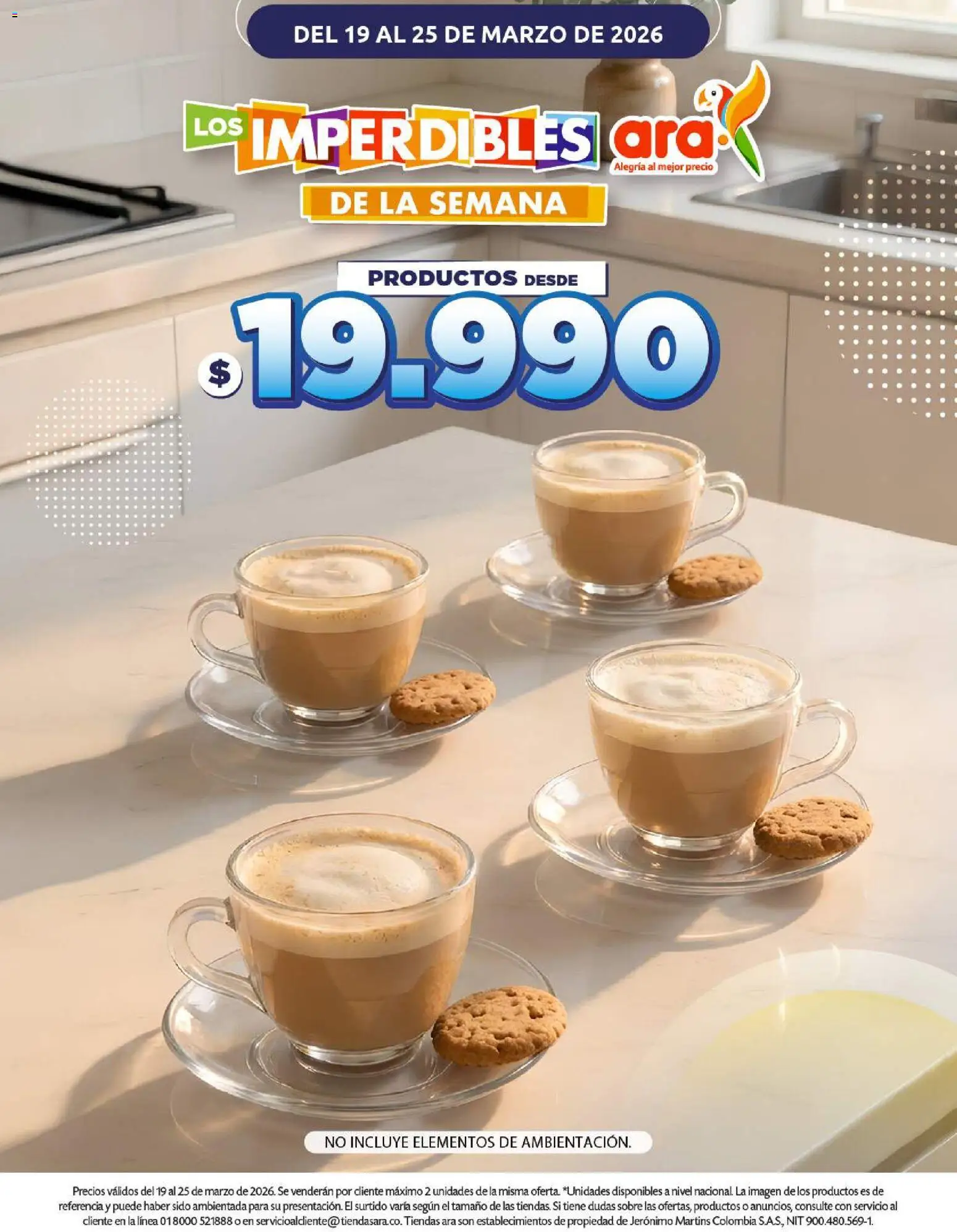 Ara catálogo revista - valida desde el 19.03.2026 | Página: 1 | Productos: Sobre