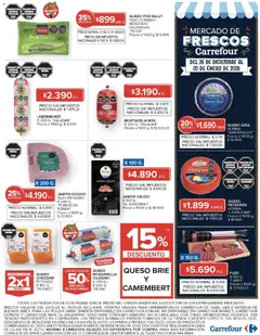 Vista previa Carrefour ofertas válido desde el 26.12.2025 | Página: 19 | Productos: Caso, Jamón cocido, Jamón crudo, Queso