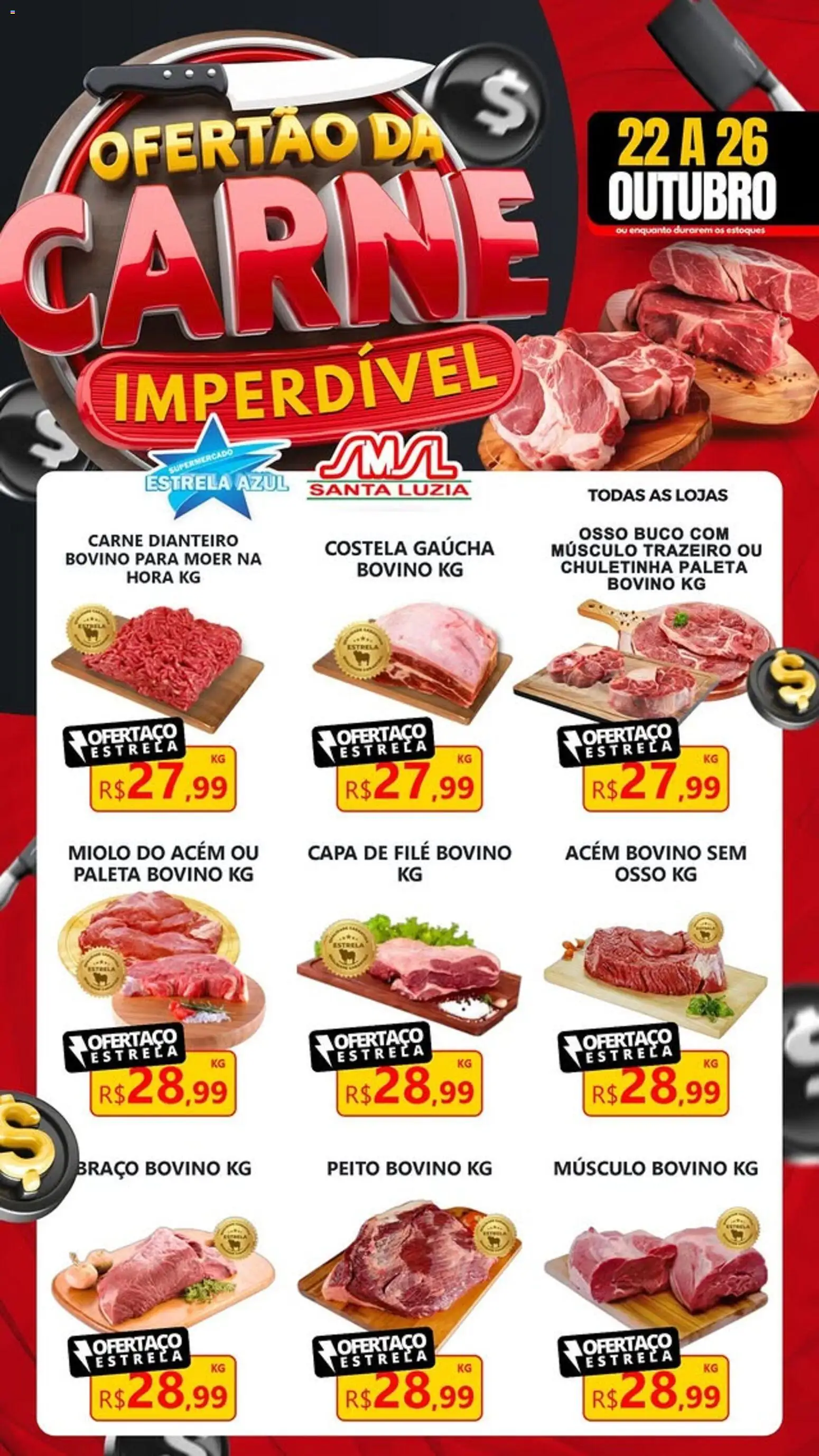 Estrela Azul Folheto - válido de 22.10.2025 | Página: 4 | Produtos: Acém, Carne