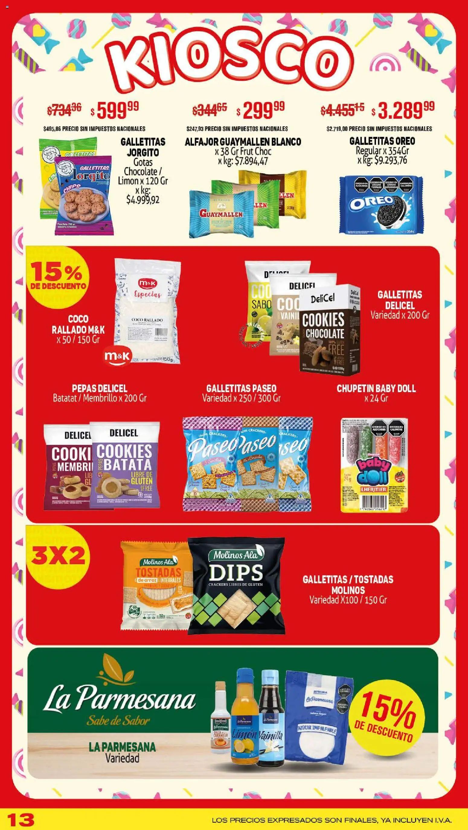 Makro ofertas │ válido desde el 08.01.2026 | Página: 13 | Productos: Batata, Limón, Chocolate, Alfajor