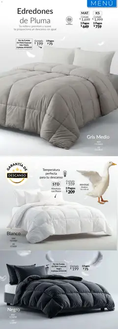 Vista previa de Colchas Concord catálogo, nuevo folleto de la tienda, válido en México a partir del 01.05.2026 | Página: 185