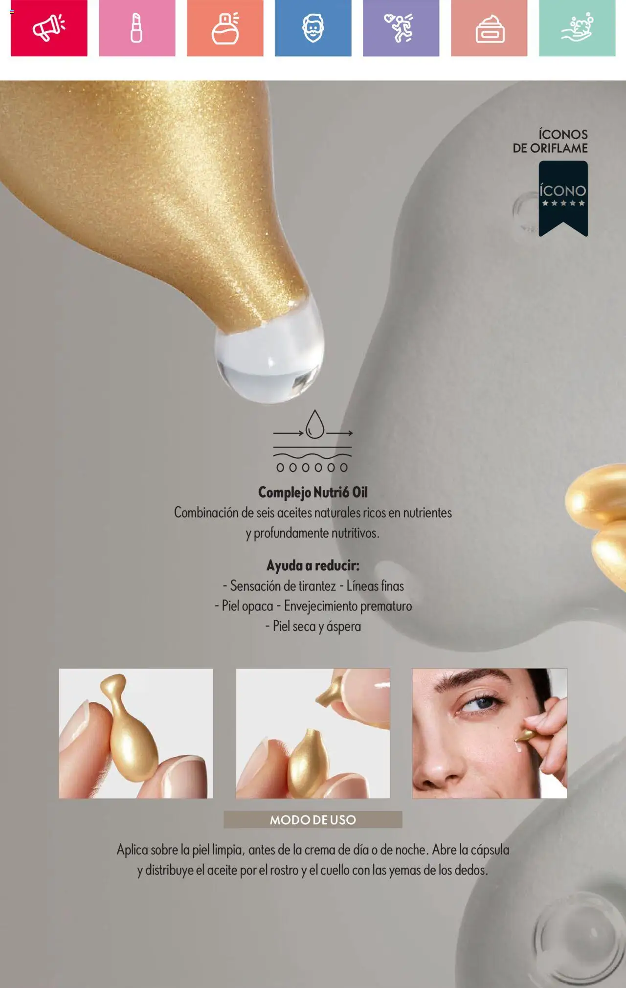 Oriflame catálogo │ válido desde el 23.08.2025 | Página: 78 | Productos: Cuello, Sobre, Aceite, Crema