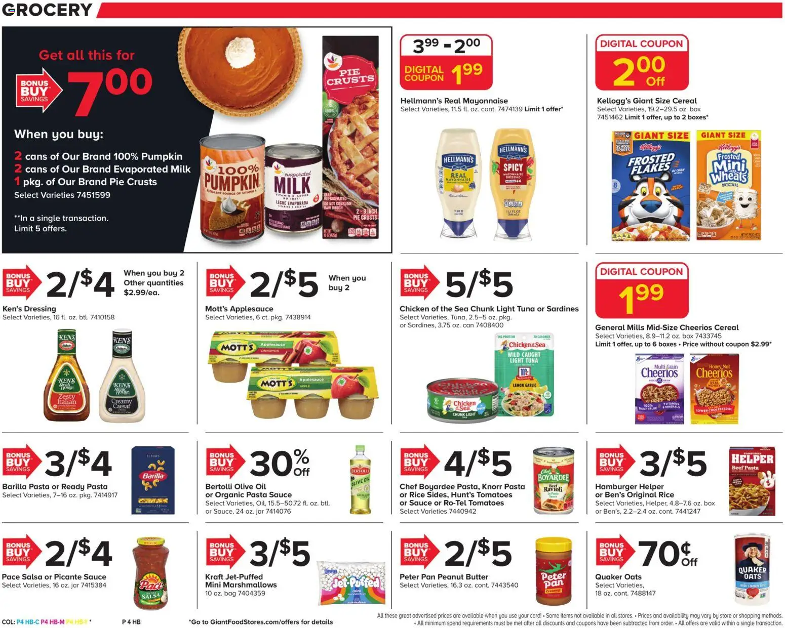 Giant Weekly Ad - valid from 31.10.2025 | Page: 10 | Products: Corn, Flakes, Pumpkin, Bag