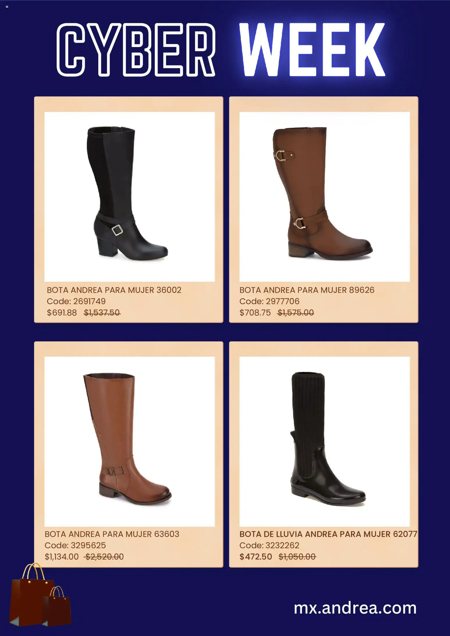 Nuevas ofertas de Andrea válidas en toda la República Mexicana desde el 01.12.2025. ¡Encuentra las mejores ofertas en Andrea Cyber Week! | Página: 3