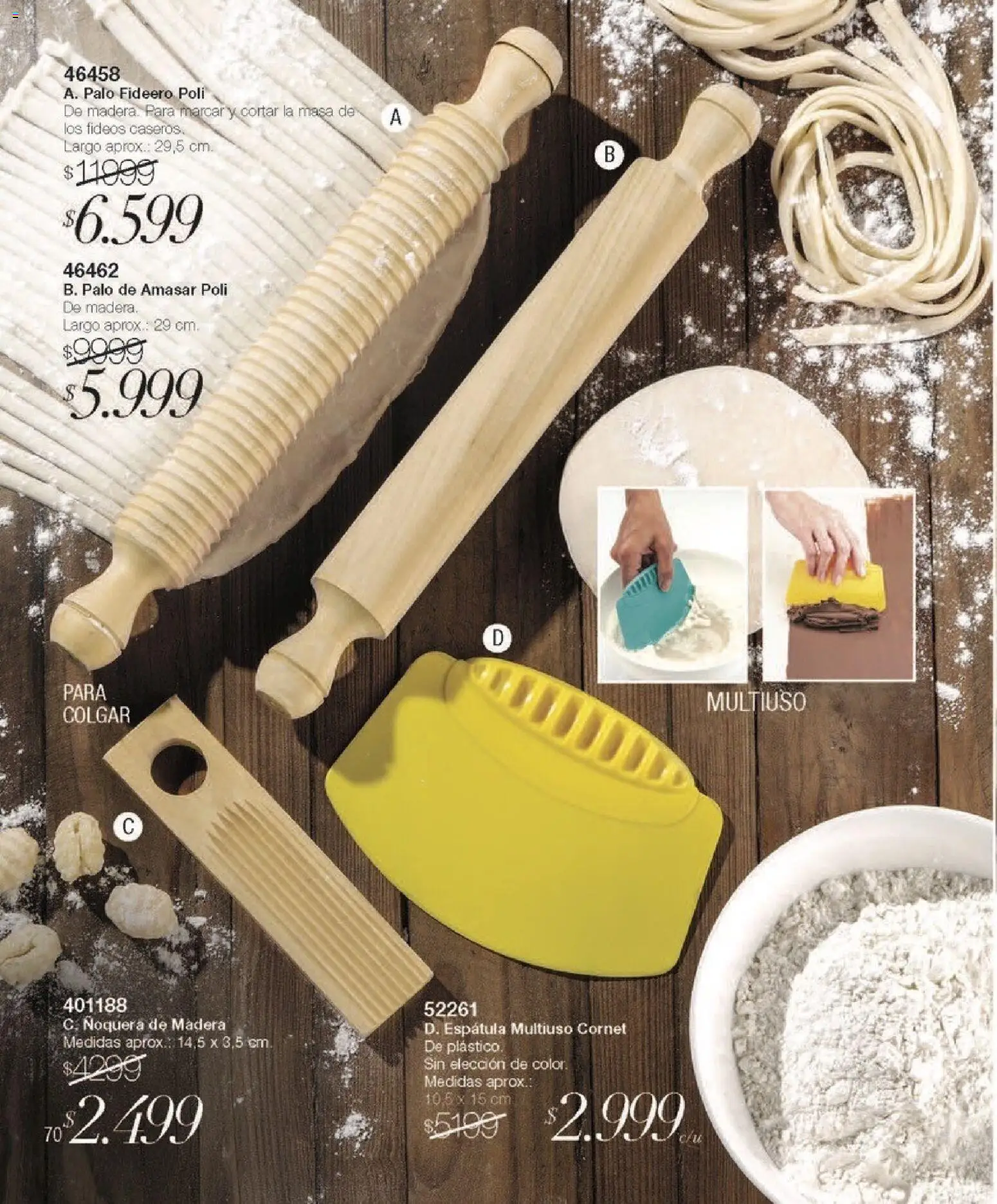 Violetta - Violetta Cosméticos │ válido desde el 30.03.2026 | Página: 70 | Productos: Cornet, Palo de amasar, Espatula, Fideos