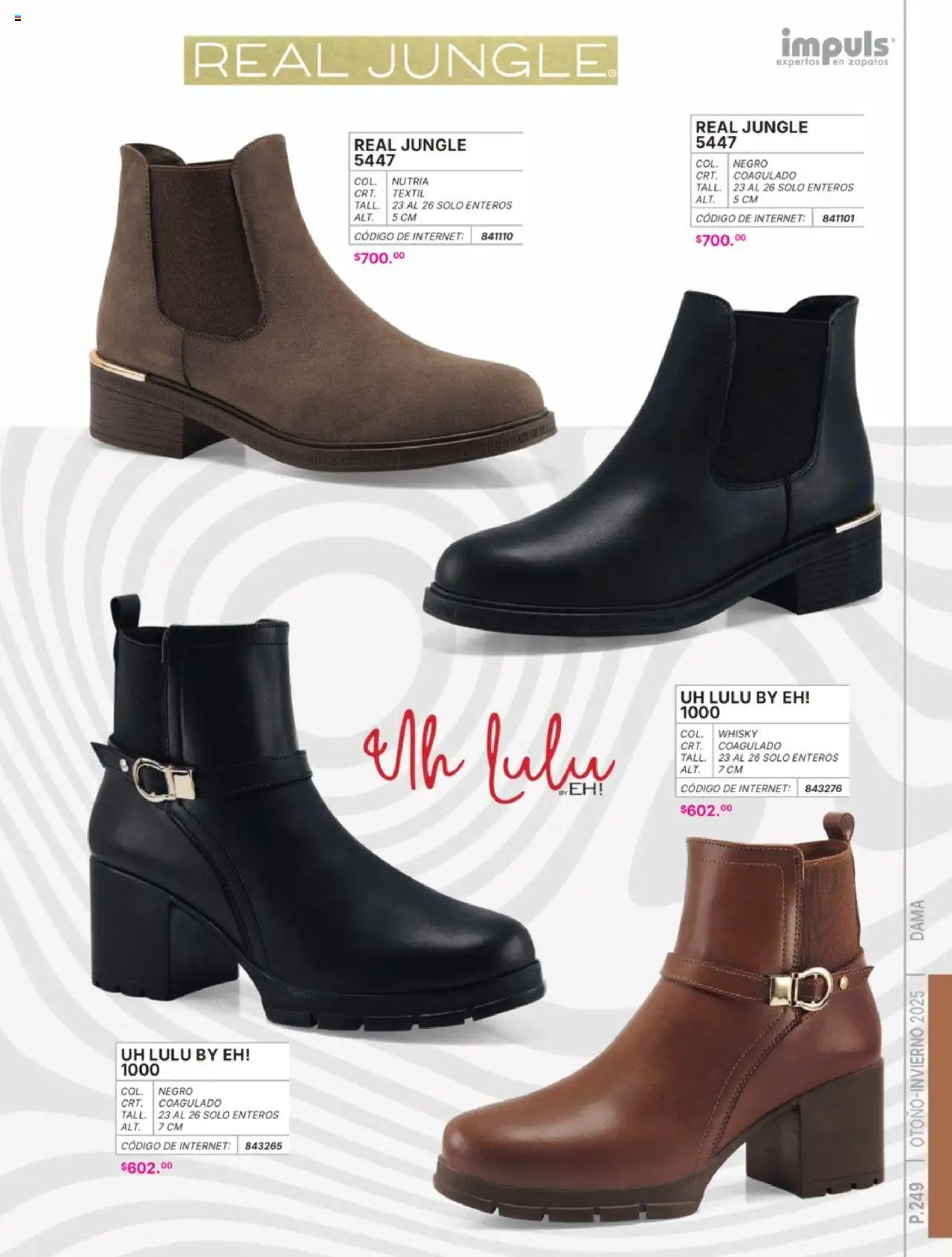Nuevas ofertas de Impuls válidas en toda la República Mexicana desde el 07.07.2025. ¡Encuentra las mejores ofertas en Impuls catálogo Dama Otoño-Invierno 2025! | Página: 251 | Productos: Zapatos, Whisky