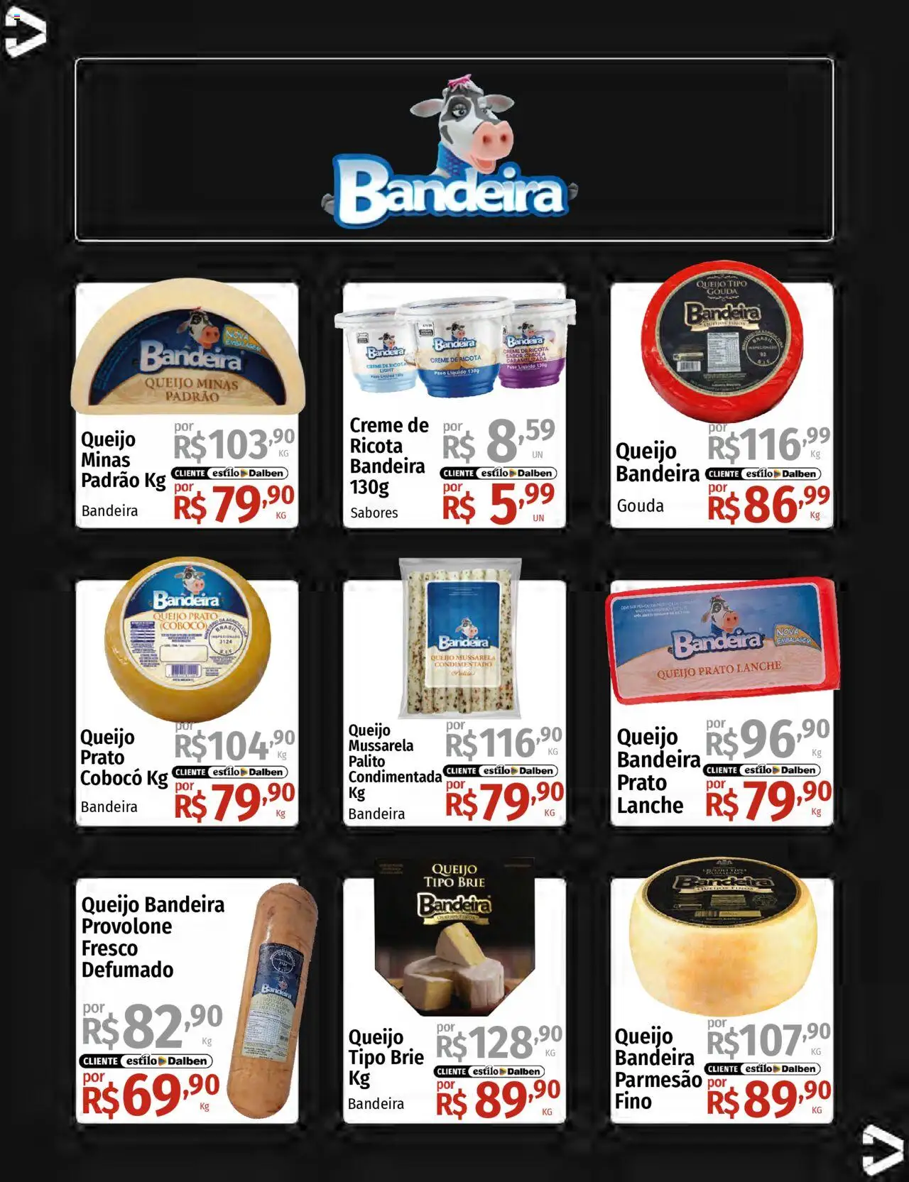 Supermercado Dalben Folheto - válido de 16.09.2025 | Página: 24 | Produtos: Cebola, Gouda, Creme, Mussarela