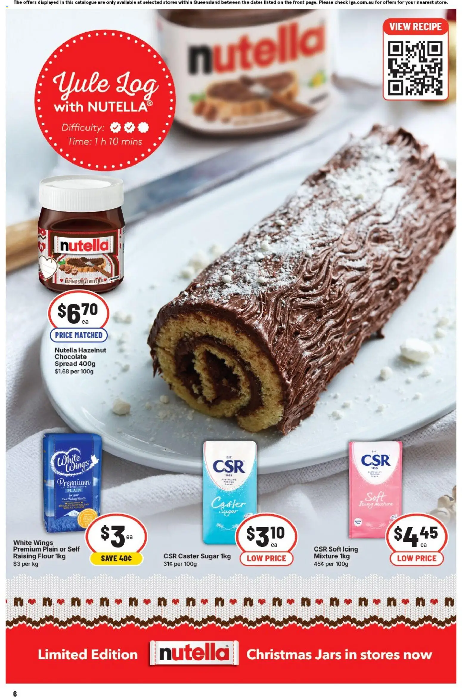 IGA catalogue - valid from 26.11.2025 | Page: 9 | Products: Flour, Chocolate, Nutella, Sugar