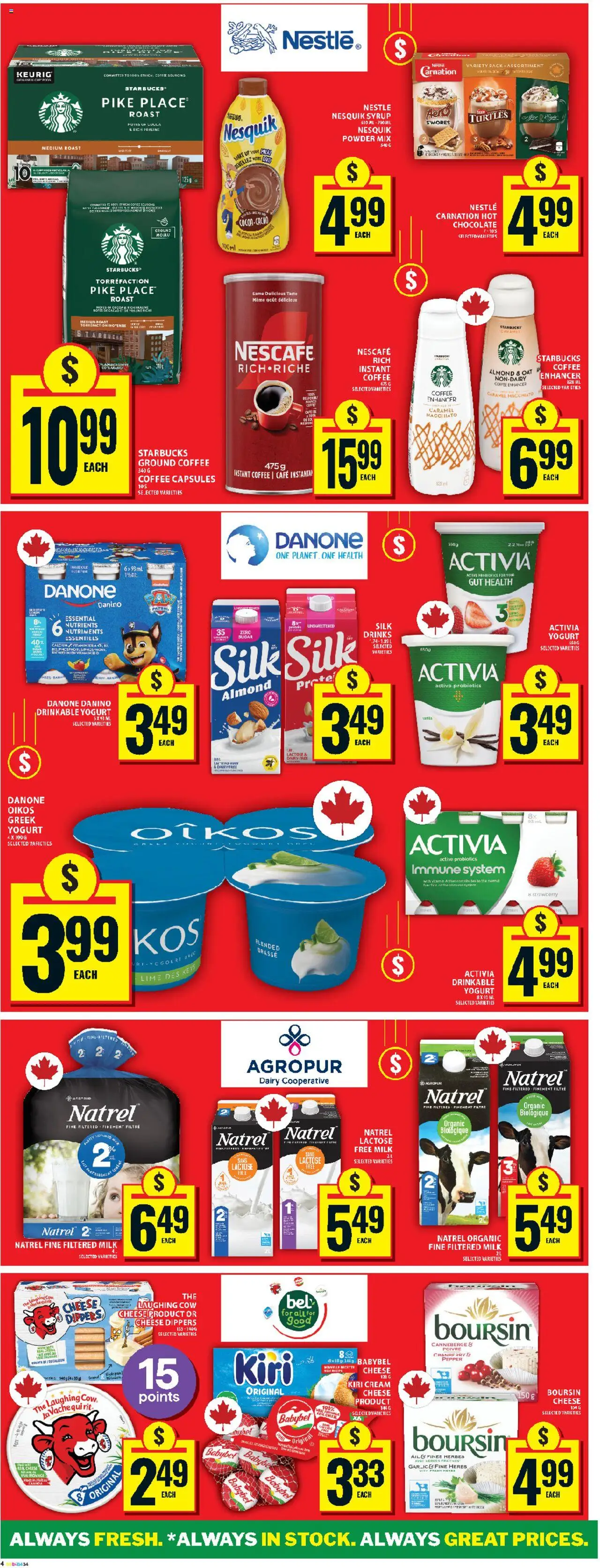 Food Basics flyer valid from 18.09.2025 | Page: 7 | Products: Powder, Milk, Yogurt, Chocolate