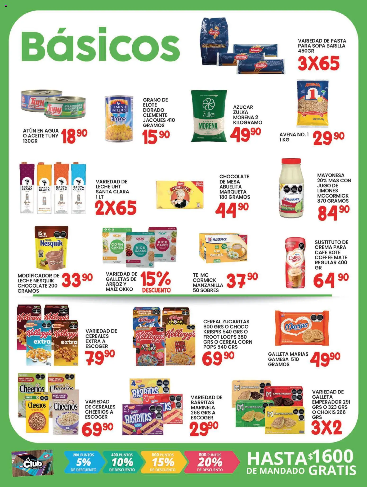 Nuevas ofertas de Alsuper válidas en toda la República Mexicana desde el 13.01.2026. ¡Encuentra las mejores ofertas en Alsuper folleto Saltillo! | Página: 2 | Productos: Azúcar, Mayonesa, Atún, Pasta