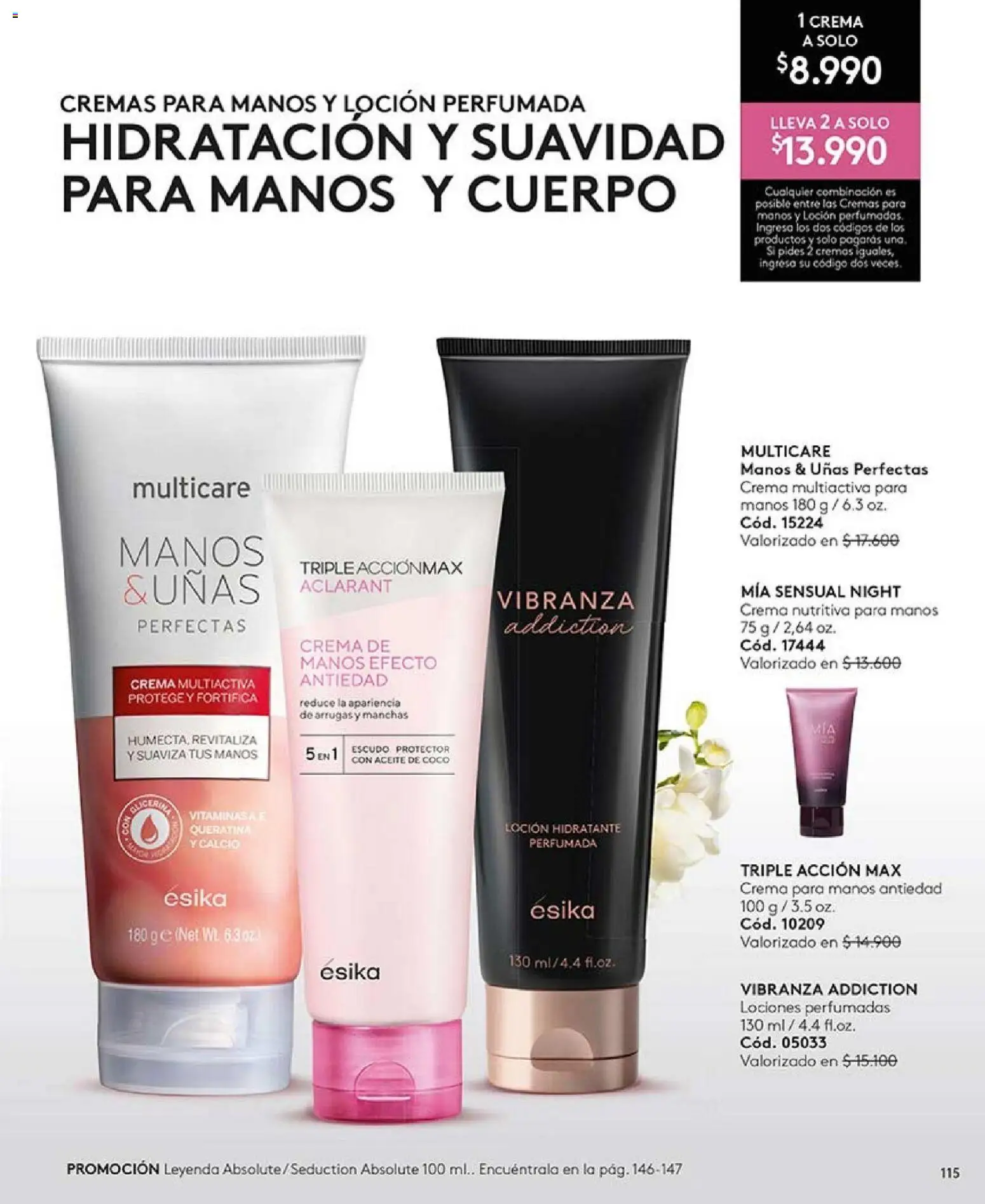 Catálogo Ésika Campaña 1 │ válido desde el 01.01.2026 | Página: 115 | Productos: Loción, Vitaminas, Aceite, Crema