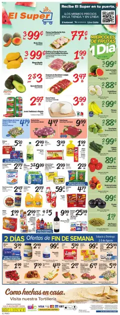 Preview of El Super weekly ads valid from 30.07.2025