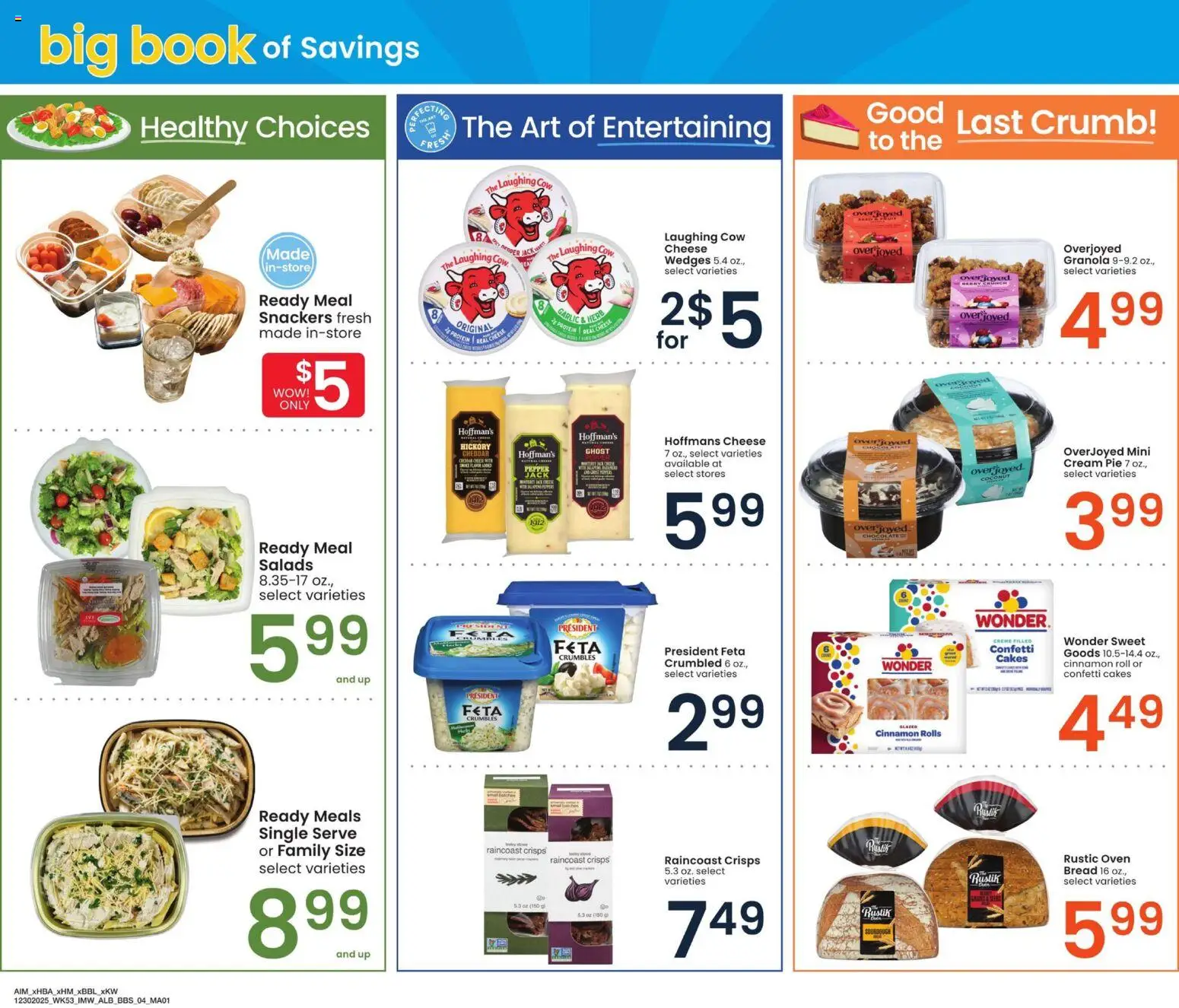 Albertsons Big Book of Savings - valid from 30.12.2025 | Page: 3 | Products: Cheese, Bread, Pepper, Cinnamon Roll